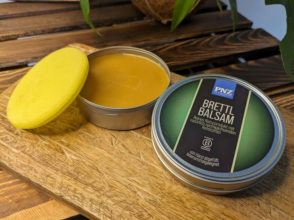 PNZ - Die Manufaktur Holzöl Schneidebrett Balsam, natürliche Pflege, 100% nachwachs. Rohstoffe