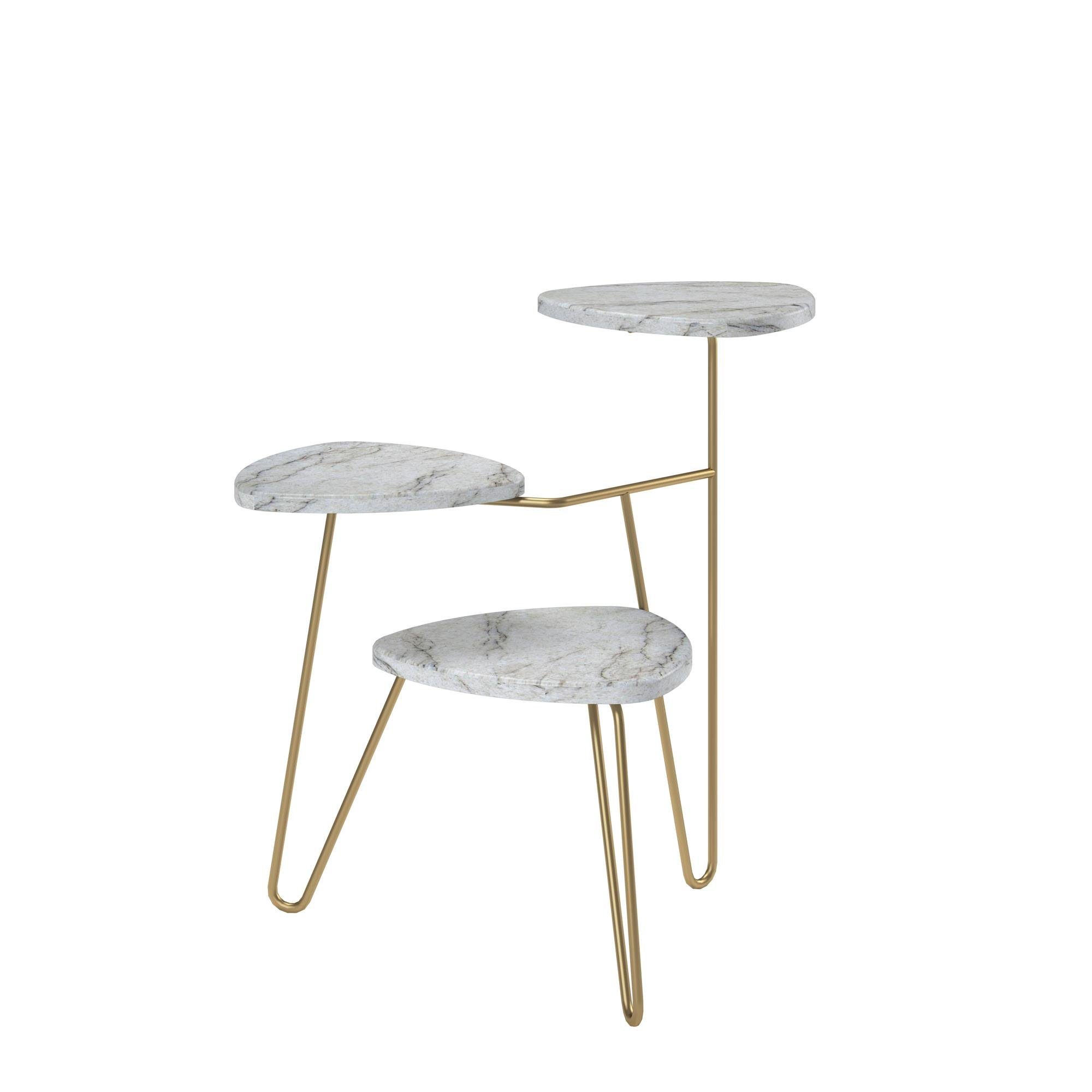 loft24 Pflanzentreppe Athena, Pflanzenregal in Marmoroptik, günstig online kaufen