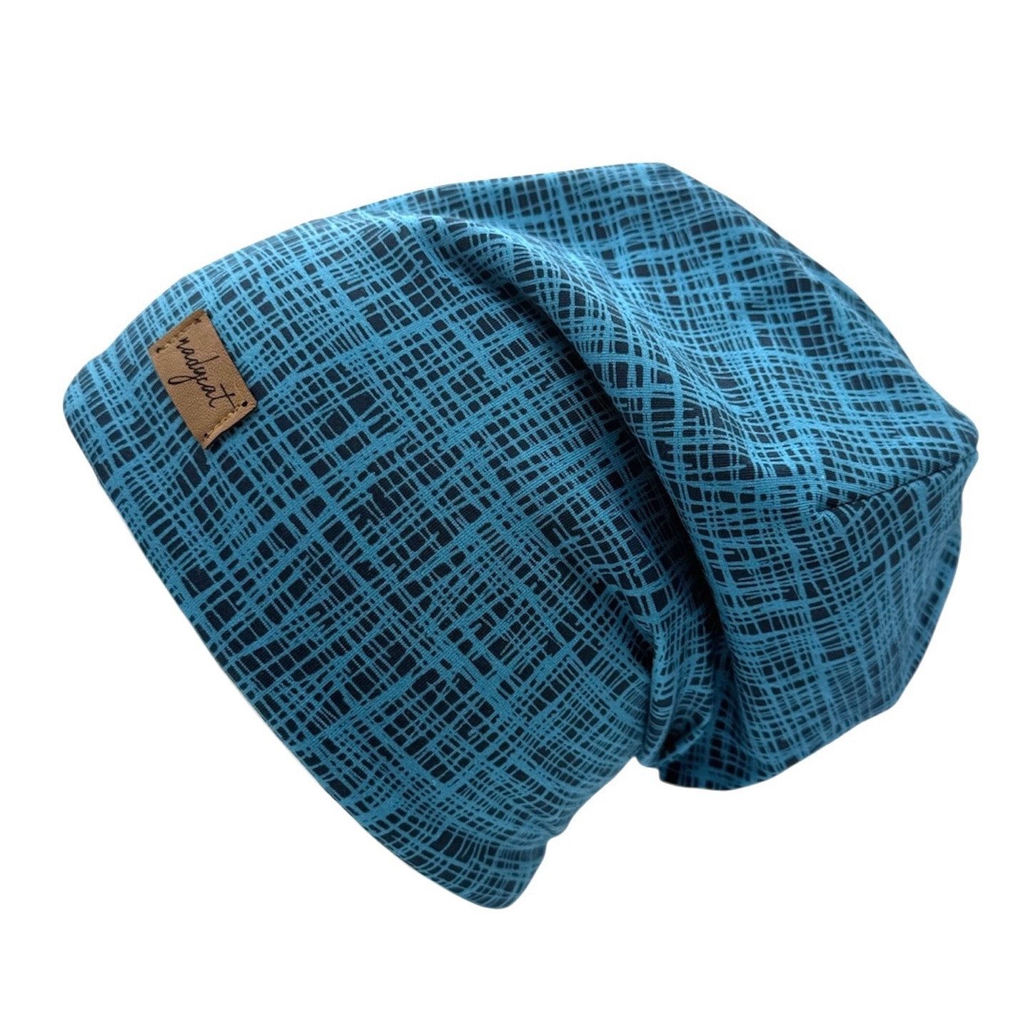 nadycat Beanie STRIPES blau (2-St., Beanie mit passendem Loop) handgefertig günstig online kaufen