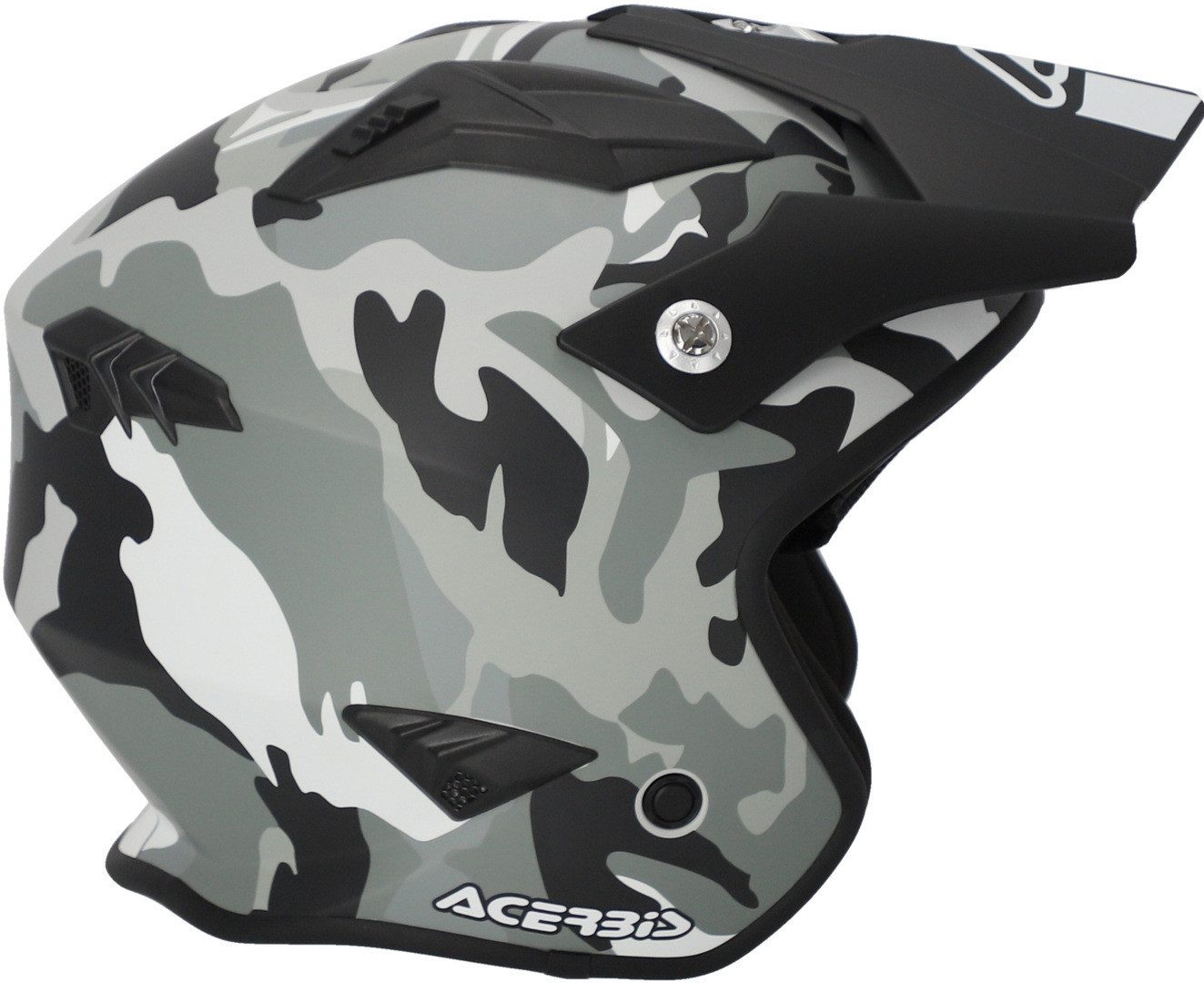 Acerbis Motorradhelm Aria 2023 Camo Jethelm, integriertes Sonnenvisier