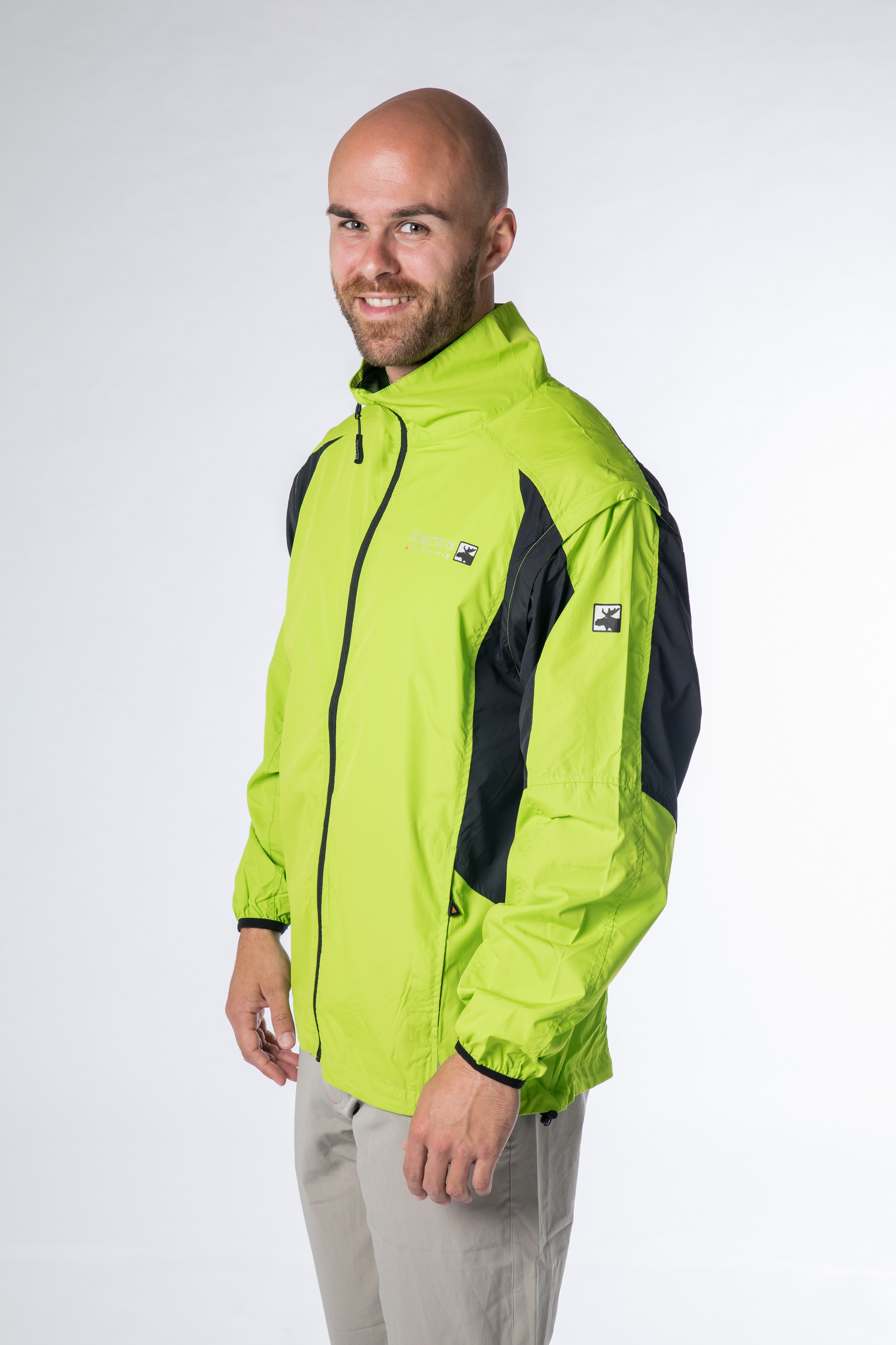 MEN NEW HAMTON in Größen DEPROC Ärmeln, Großen auch erhältlich Active CS mit abnehmbaren lime-anthra Outdoorjacke