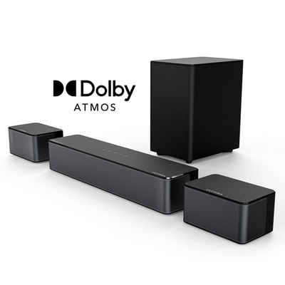 Ultimea Poseidon D60 5.1-Kanal Dolby Atmos Soundbar (410 W, Dolby Atmos, Einstellbarer Surround Sound und Bass, HDMI eARC)