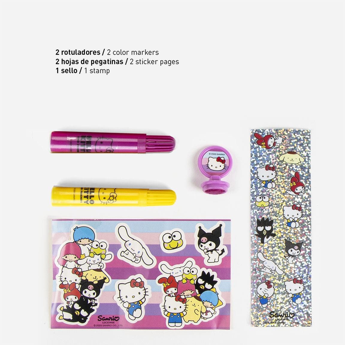 Cerda Farbkasten Hello Kitty Coloring Set – Kreativset für Kinder mit Stiften