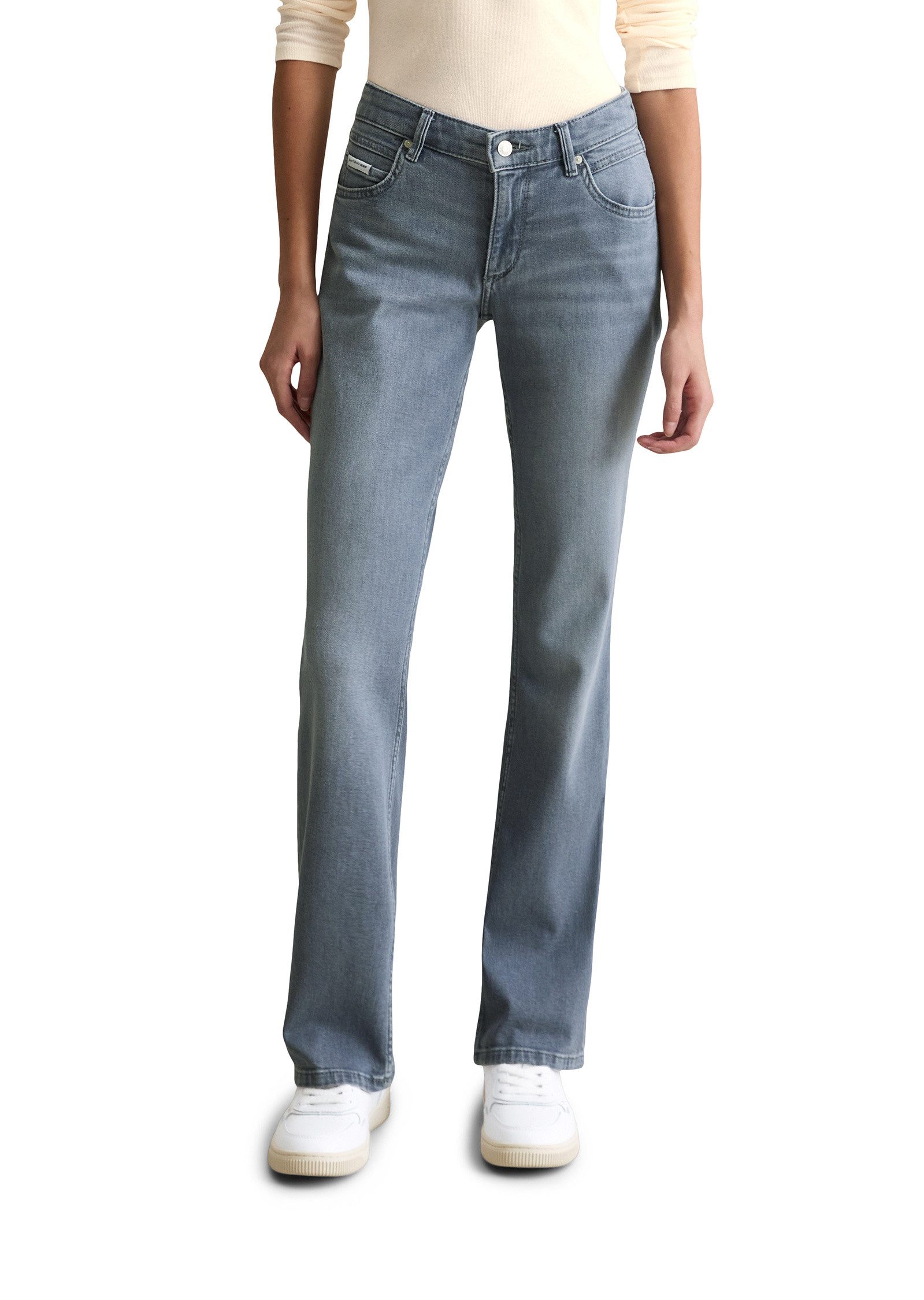 Schlagjeans aus Bio-Baumwoll-Stretch