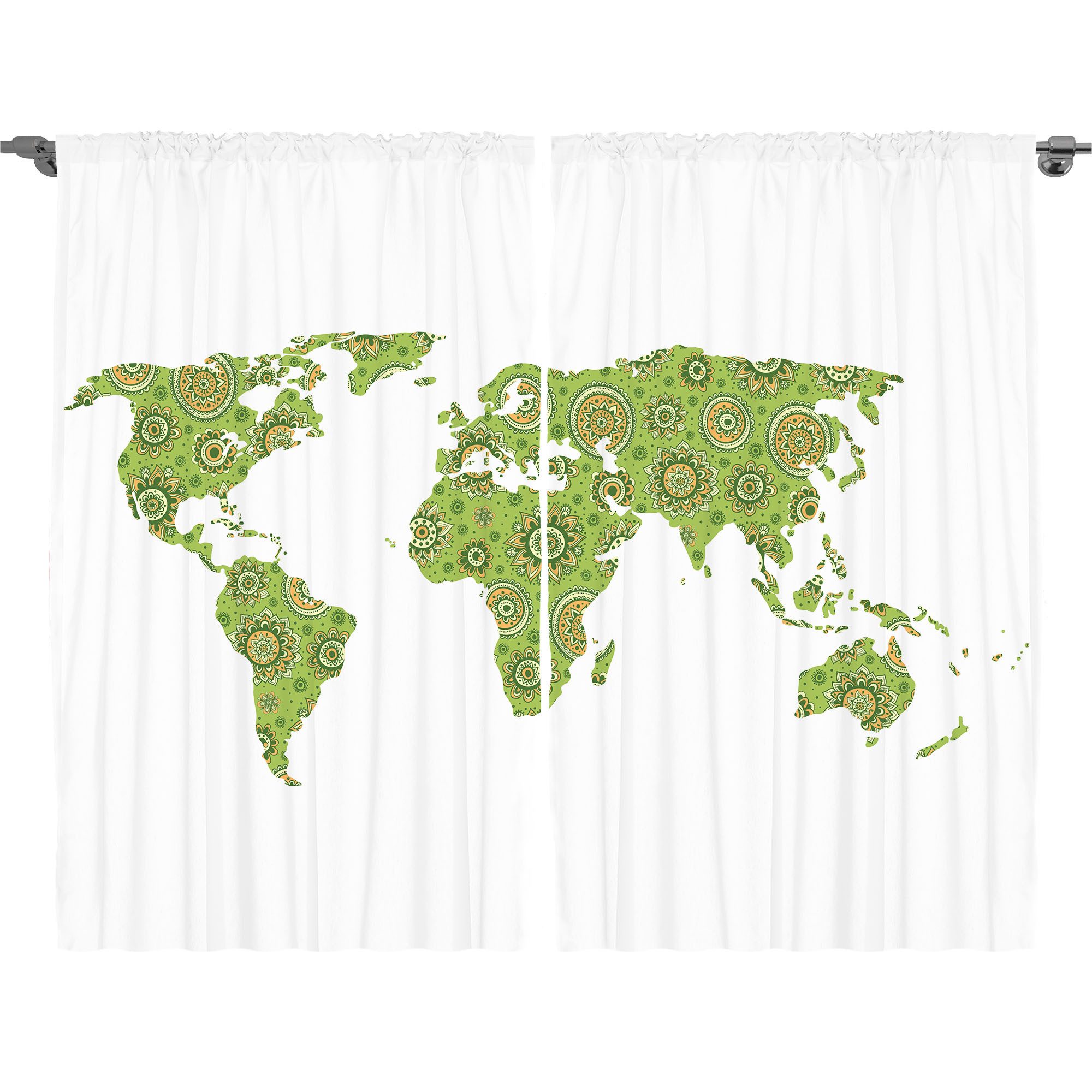 Gardine Schlafzimmer Kräuselband Vorhang mit Schlaufen und Haken