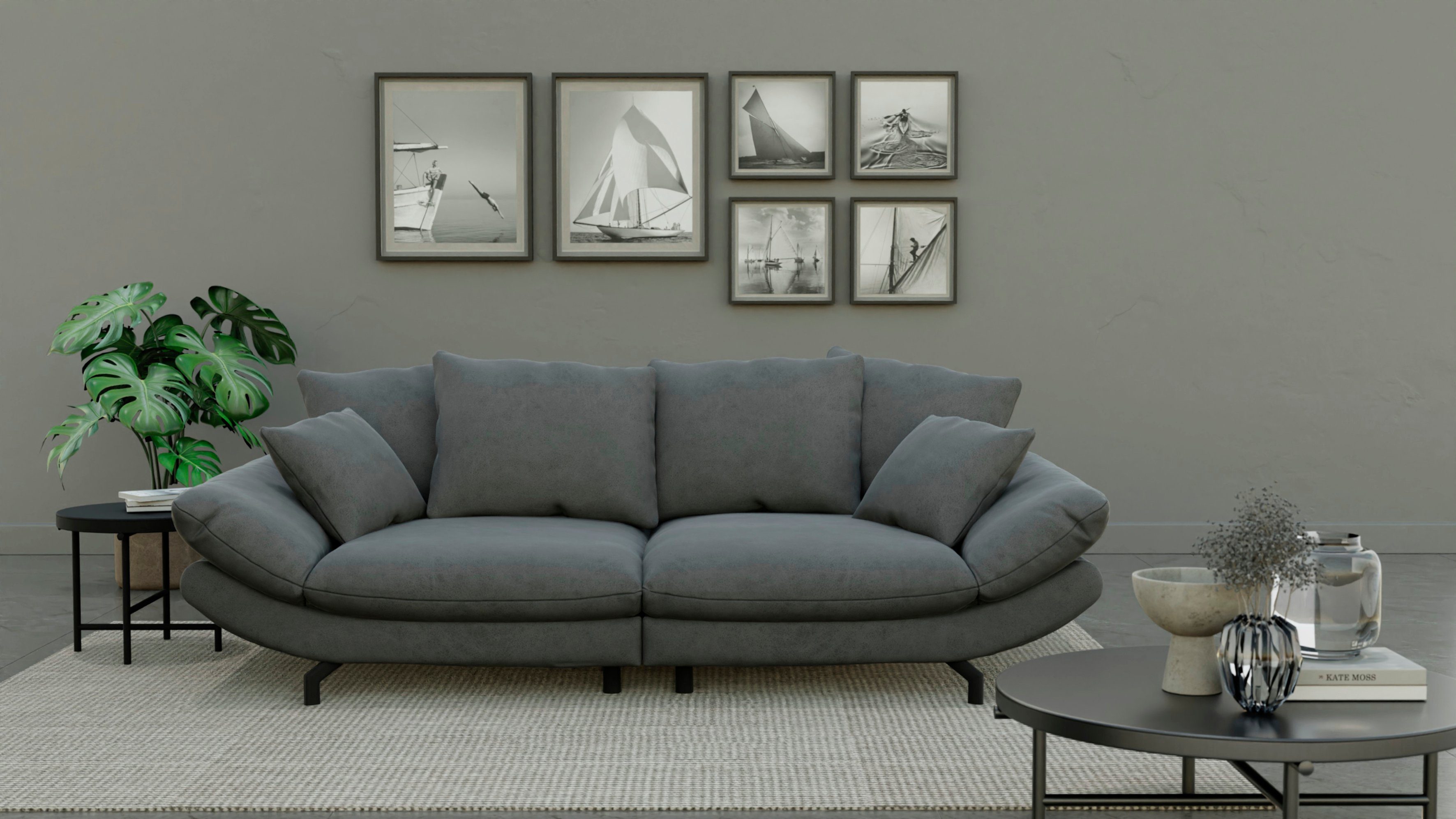 mit Design weichem und Sitzkomfort Big-Sofa zeitlosem TRENDMANUFAKTUR Gizmo,