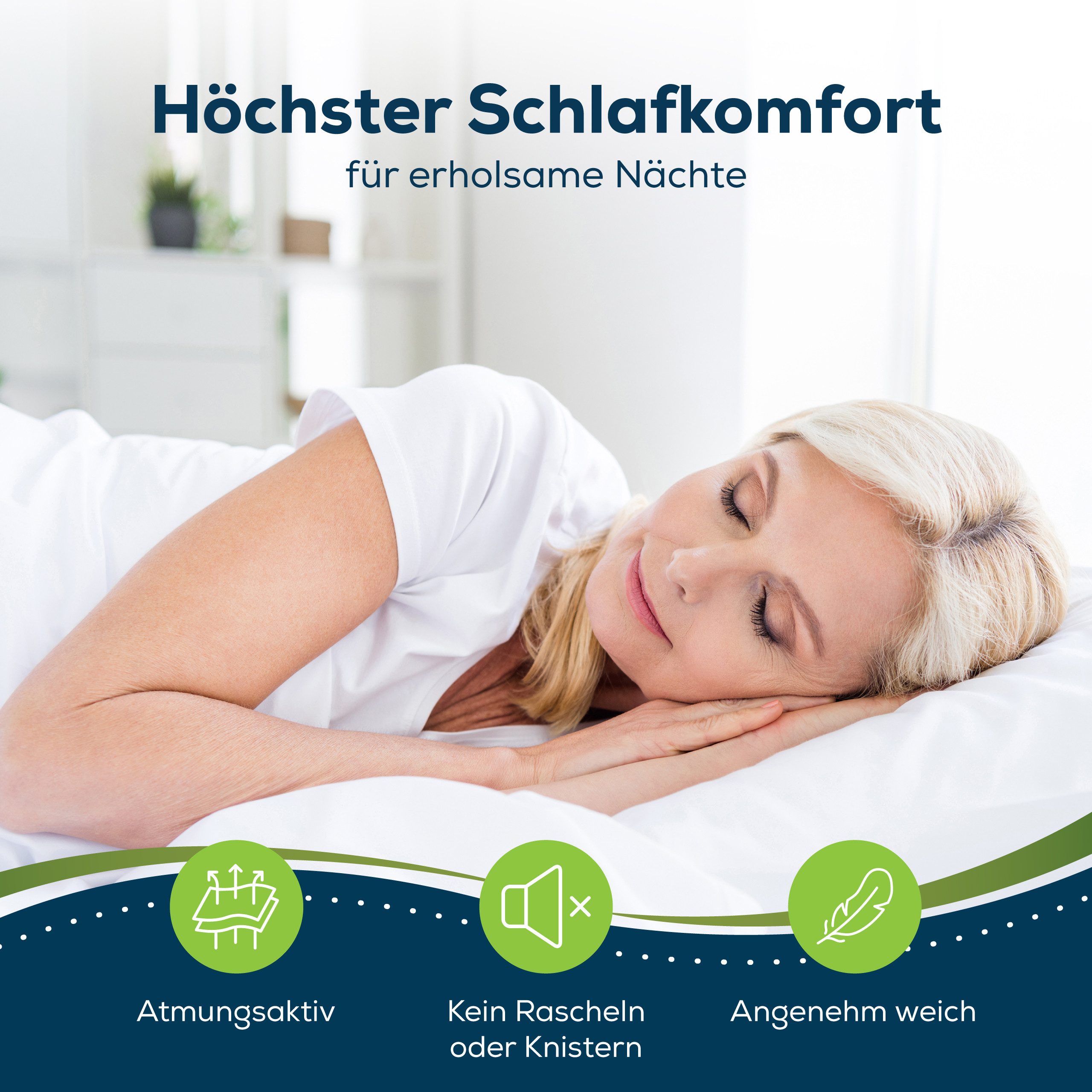 Matratzenschoner Sensalou Matratzenschoner 140 x 220 cm (1er Pack) Sensalou, wasserdicht saugstark wasserfest