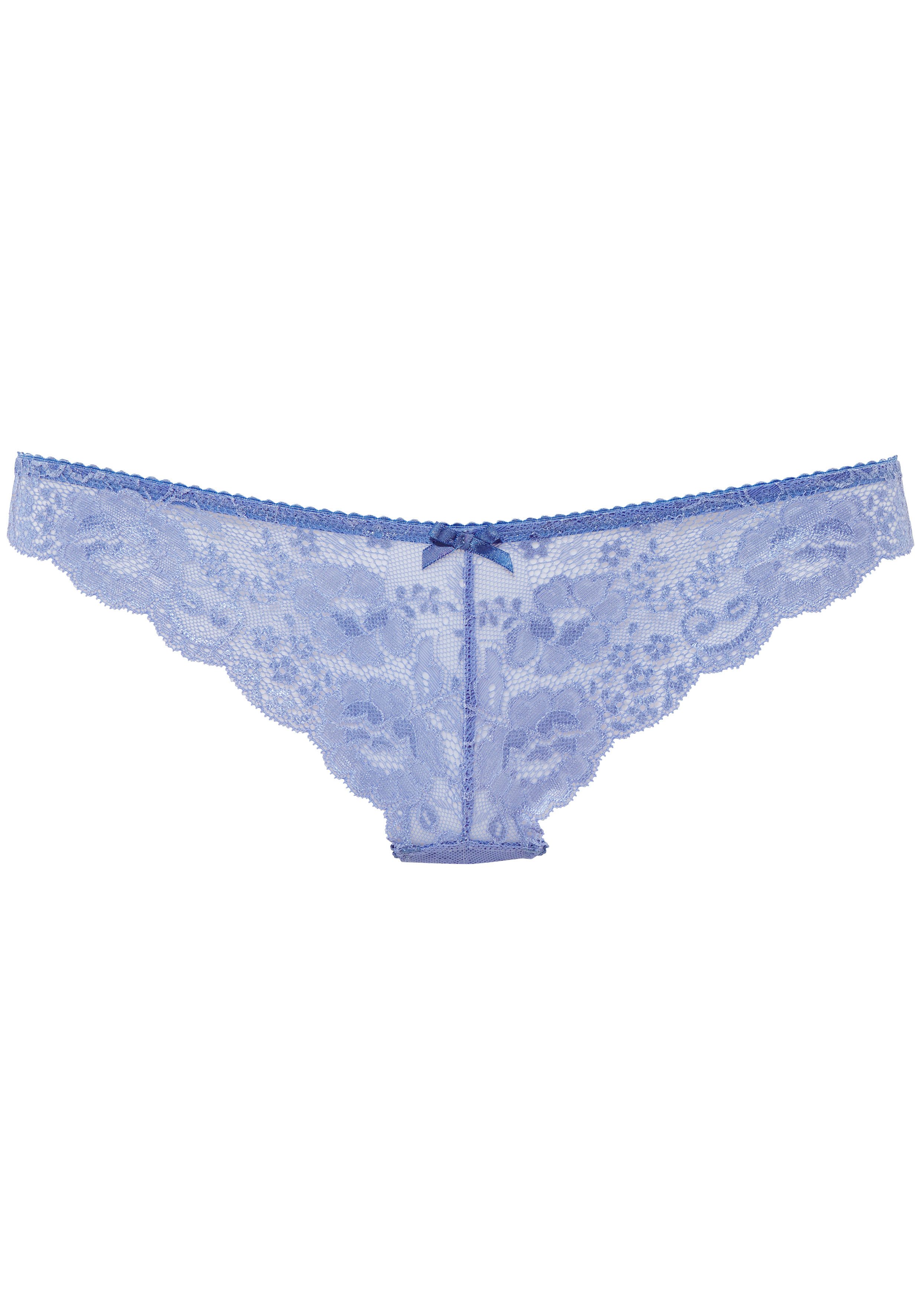 LASCANA String aus schöner Vollspitze und Schleife