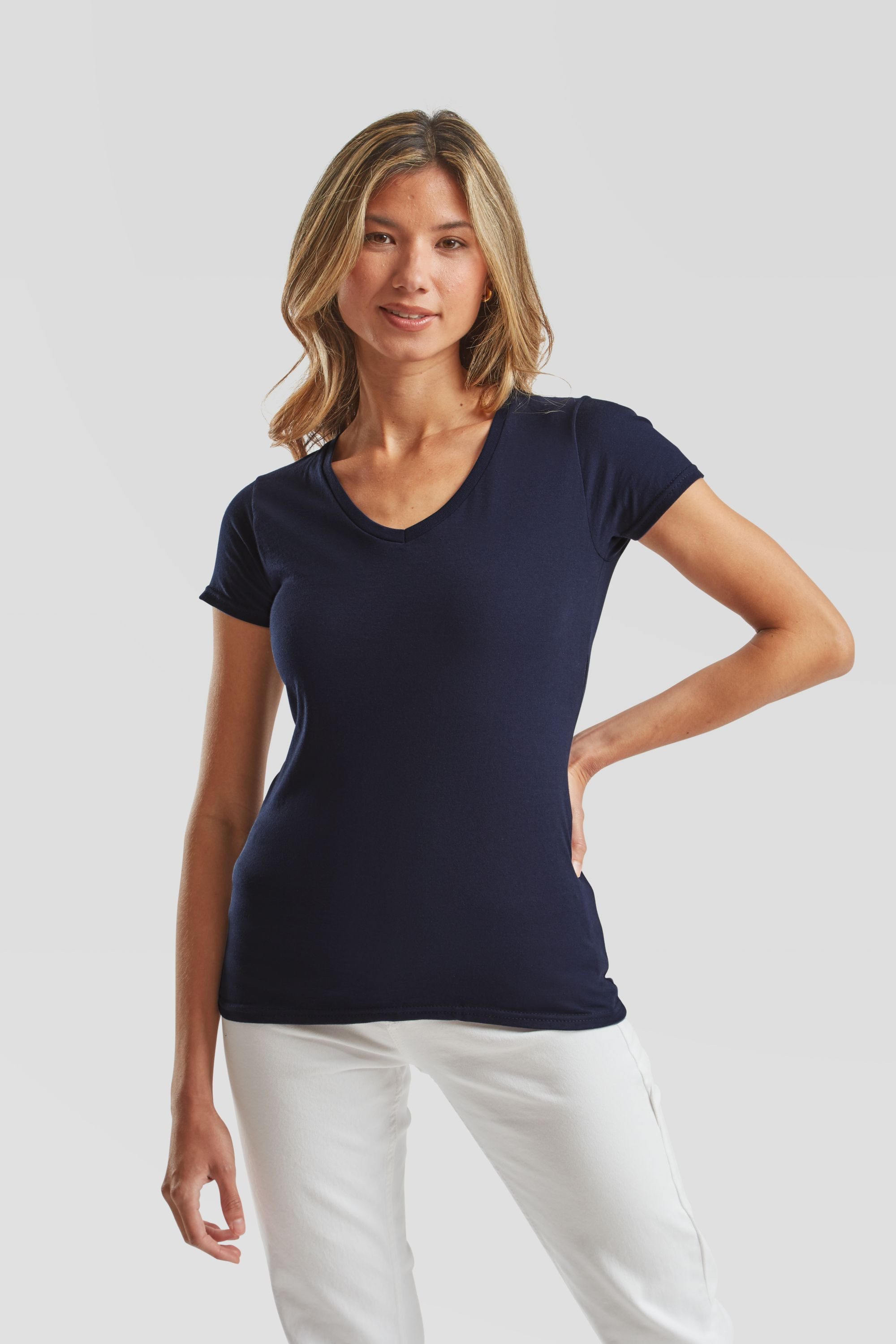 Fruit of the Loom V-Shirt Ladies Iconic 150 V-Neck T-Shirt
