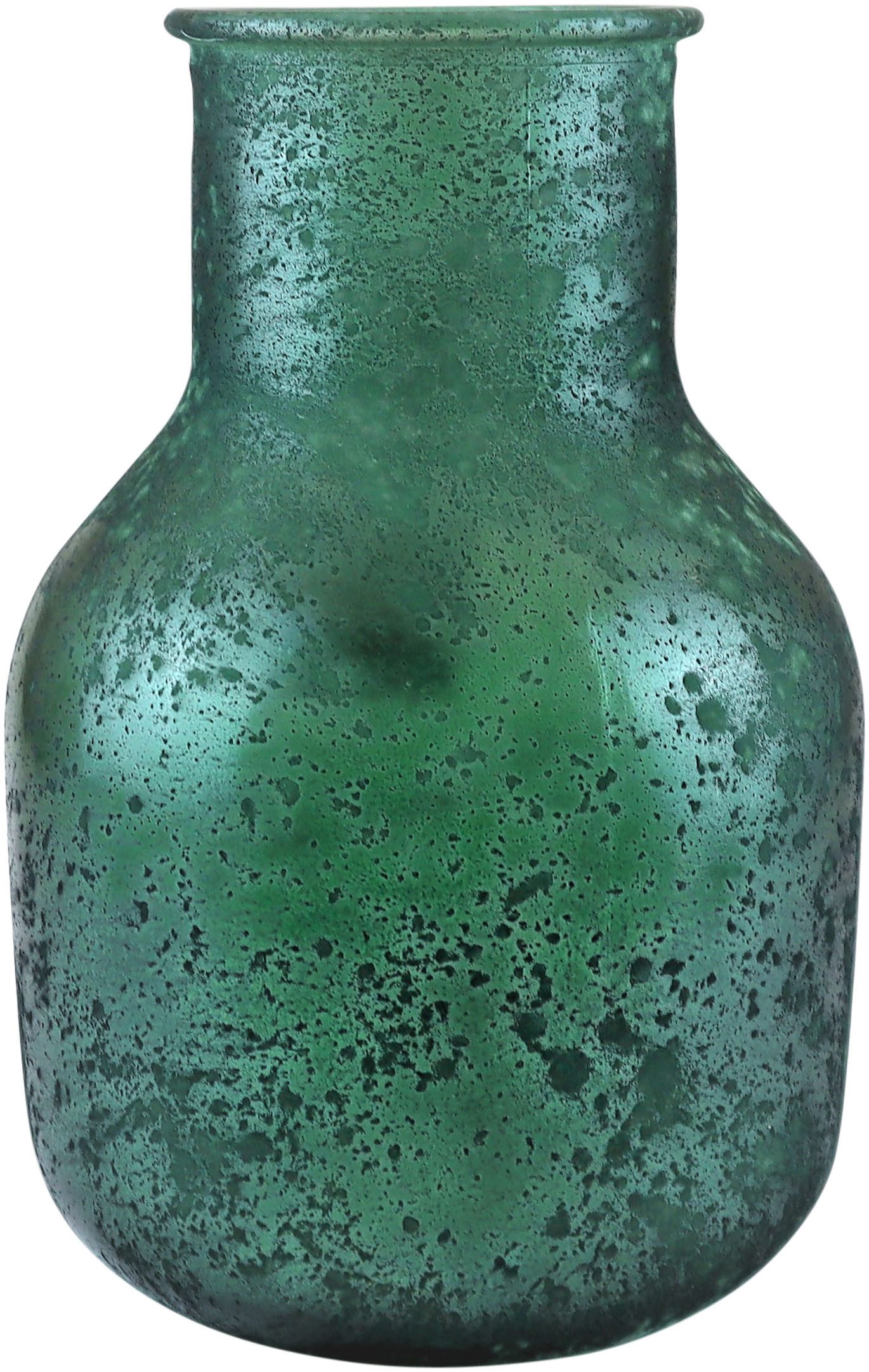 AM Design Dekovase aus recyceltem, mattem grünem Glas, sorgt für eine stilv günstig online kaufen