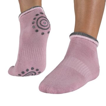 Body & Mind Sportsocken Yogasocken (4-Paar, rutschfeste Socken) mit Stopper-Noppen
