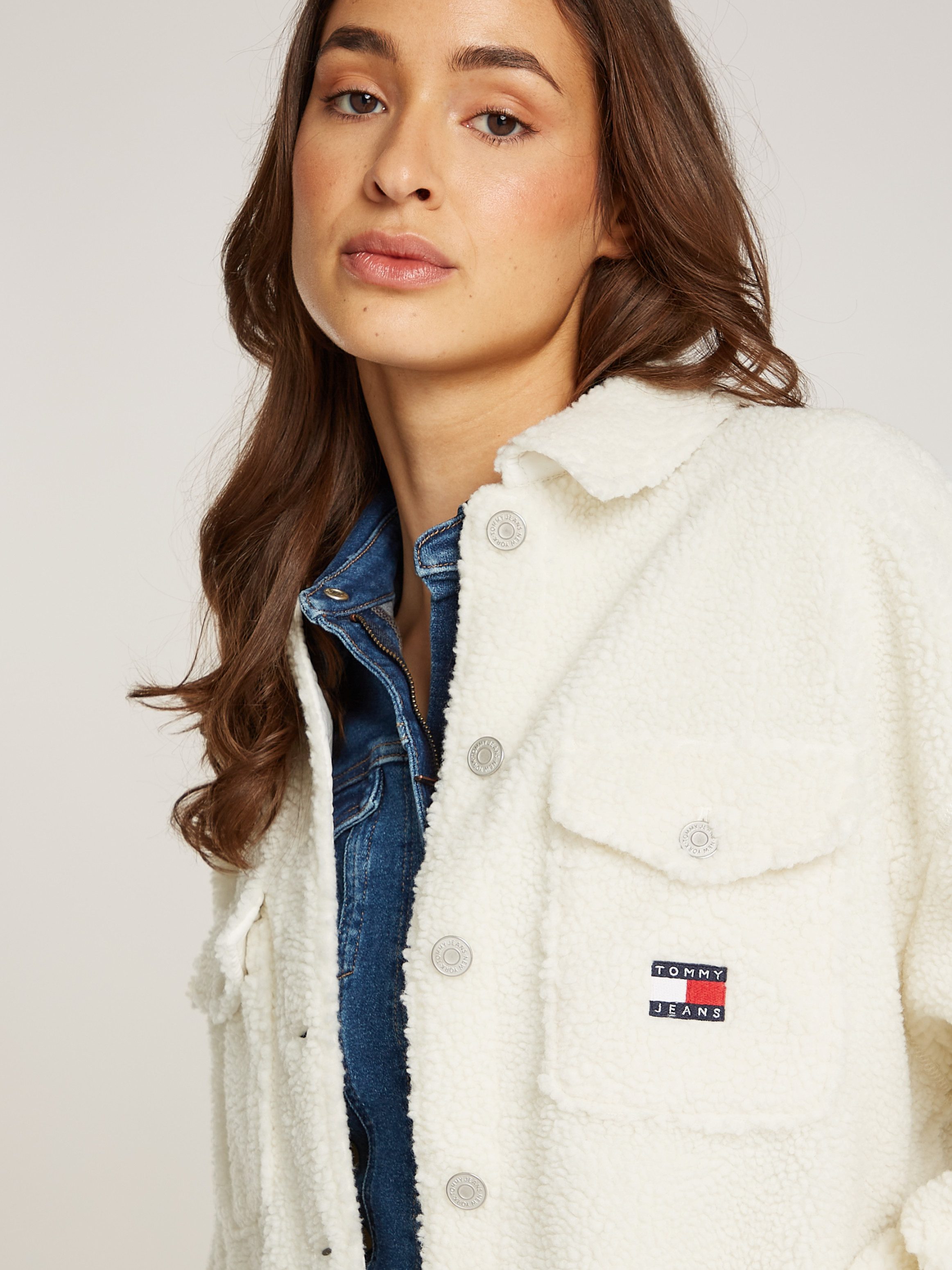 Tommy Jeans Curve Outdoorbluse TJW TEDDY günstig online kaufen