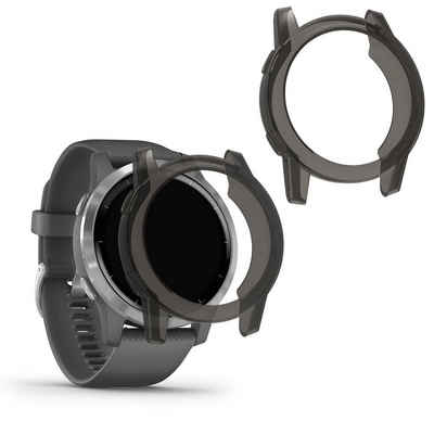kwmobile Smartwatch-Hülle 2x Schutzhülle für Garmin Vivoactive 4 (45 mm), Fitness Tracker Gehäuse Hülle klar