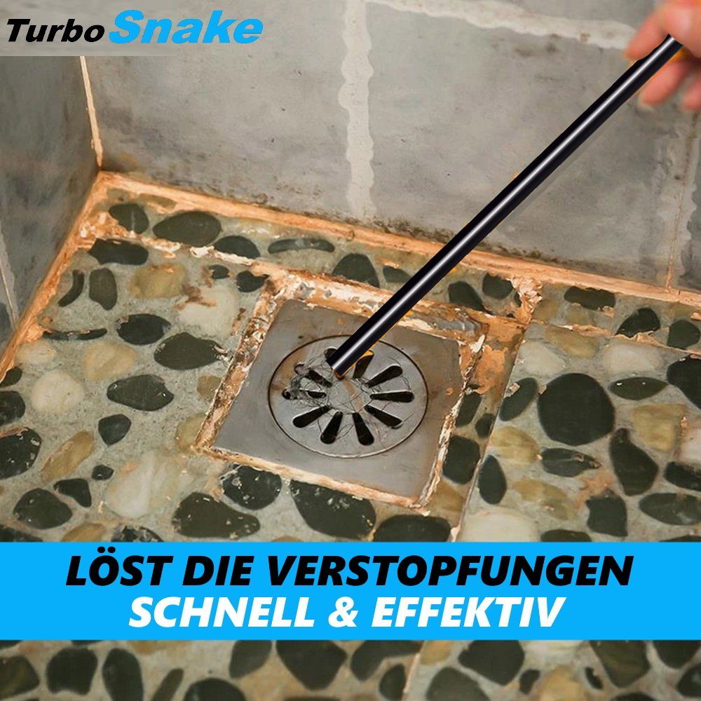 beseitigen Haarentfernung, Rohrreiniger TurboSnake Rohrfrei Abflussspirale MAVURA Verstopfung Rohrreinigungsspirale Reiniger Abflussreiniger Abfluss