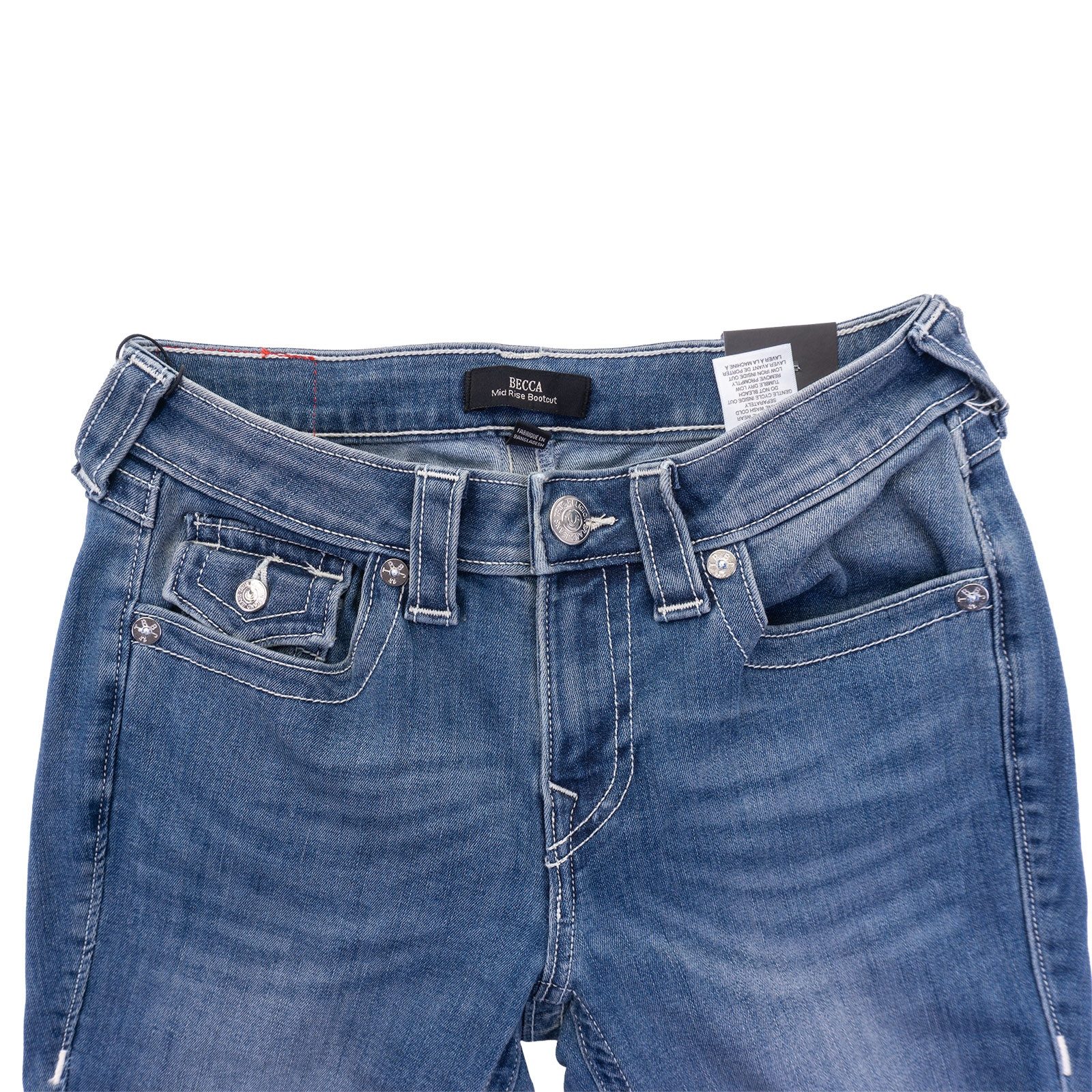 True Religion Bootcut-Jeans Jeans True Religion Becca MR Boot Flap