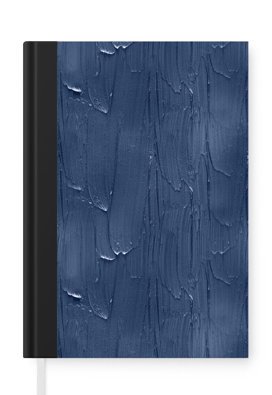 MuchoWow Notizbuch Farbe - Muster - Blau, Journal, Merkzettel, Tagebuch, Notizheft, A5, 98 Seiten, Haushaltsbuch