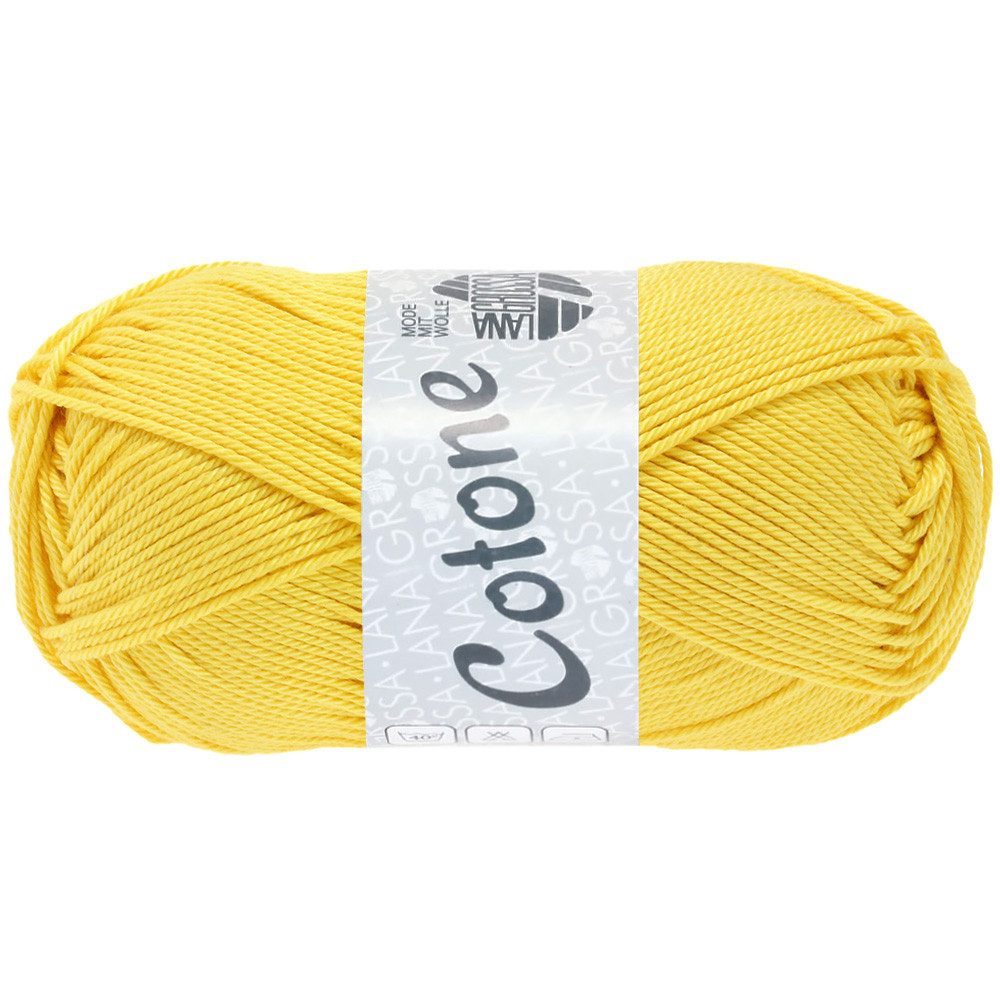 LANA GROSSA COTONE Häkelwolle, 125 m (vielseitiges Baumwoll-Basicgarn), 50 g