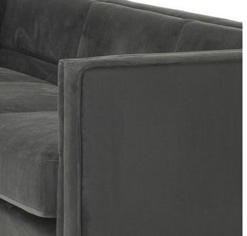 Casa Padrino 3-Sitzer Luxus 3er Sofa Anthrazitgrau 231 x 86 x H. 73,5 cm - Luxus Wohnzimmer Sofa