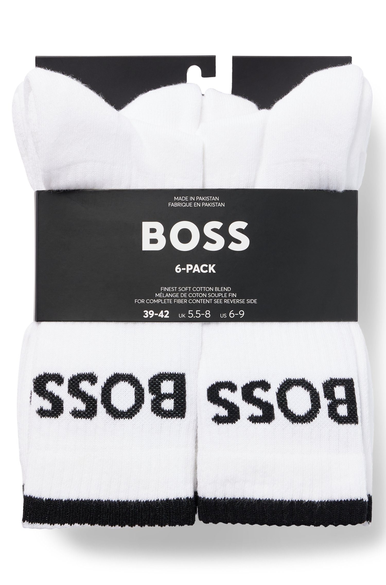 BOSS Businesssocken 6P QS Stripe CC (Packung, 6-Paar, 6er) mit BOSS Schrift günstig online kaufen