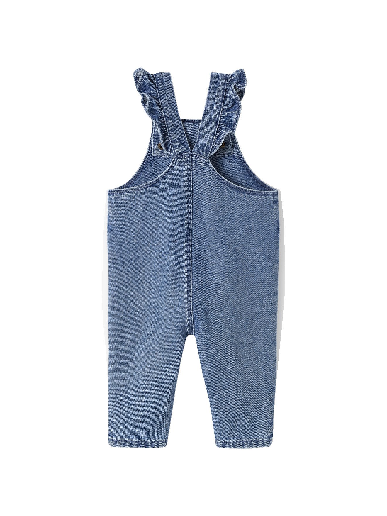 vertbaudet Jumpsuit Mädchen Baby Jeans-Latzhose