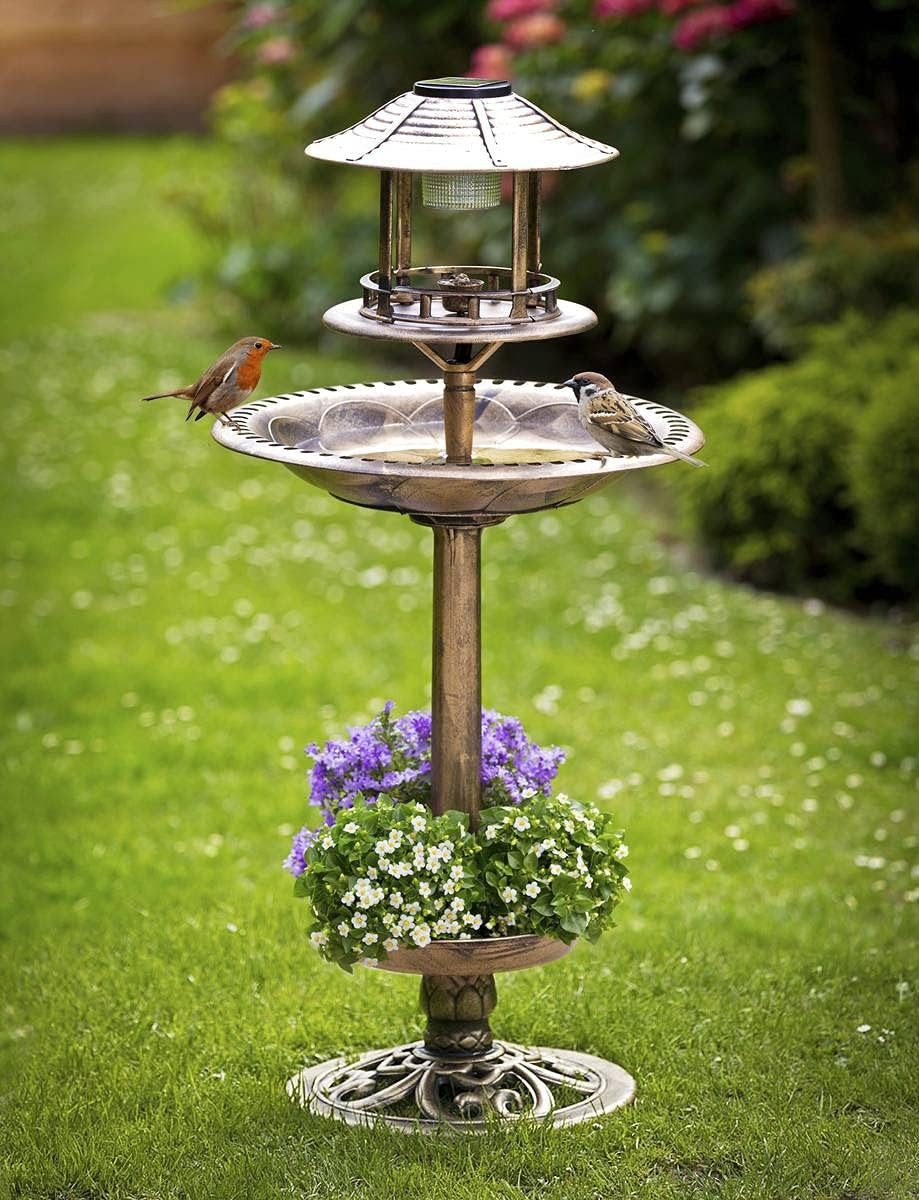 Westfalia Werkzeug Vogeltränke 4IN1 Solar Vogel-Bad Bronze günstig online kaufen