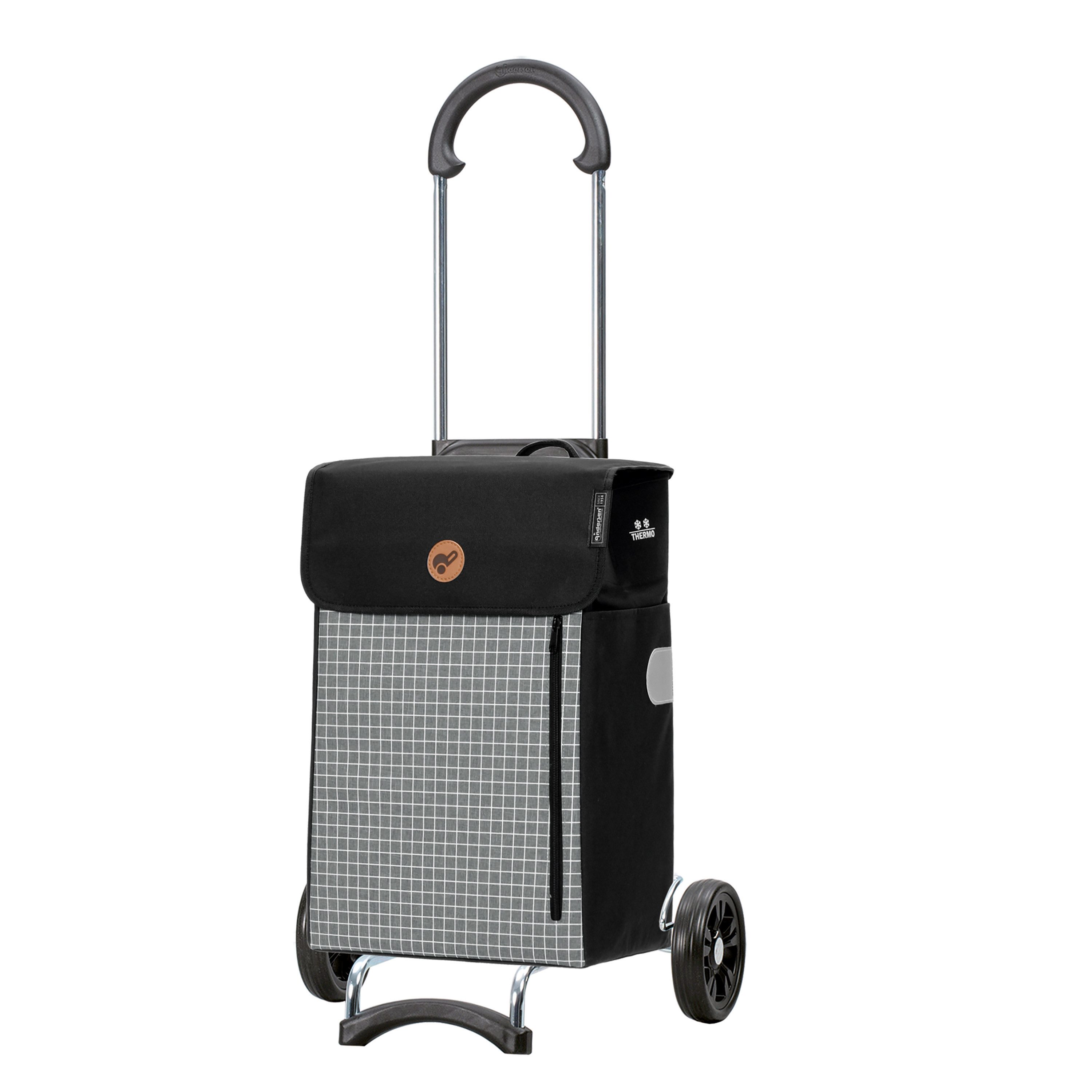 Andersen Einkaufstrolley Scala Shopper Hente grau, Thermofach 12 Liter, belastbar bis 40kg, wasserabweisend