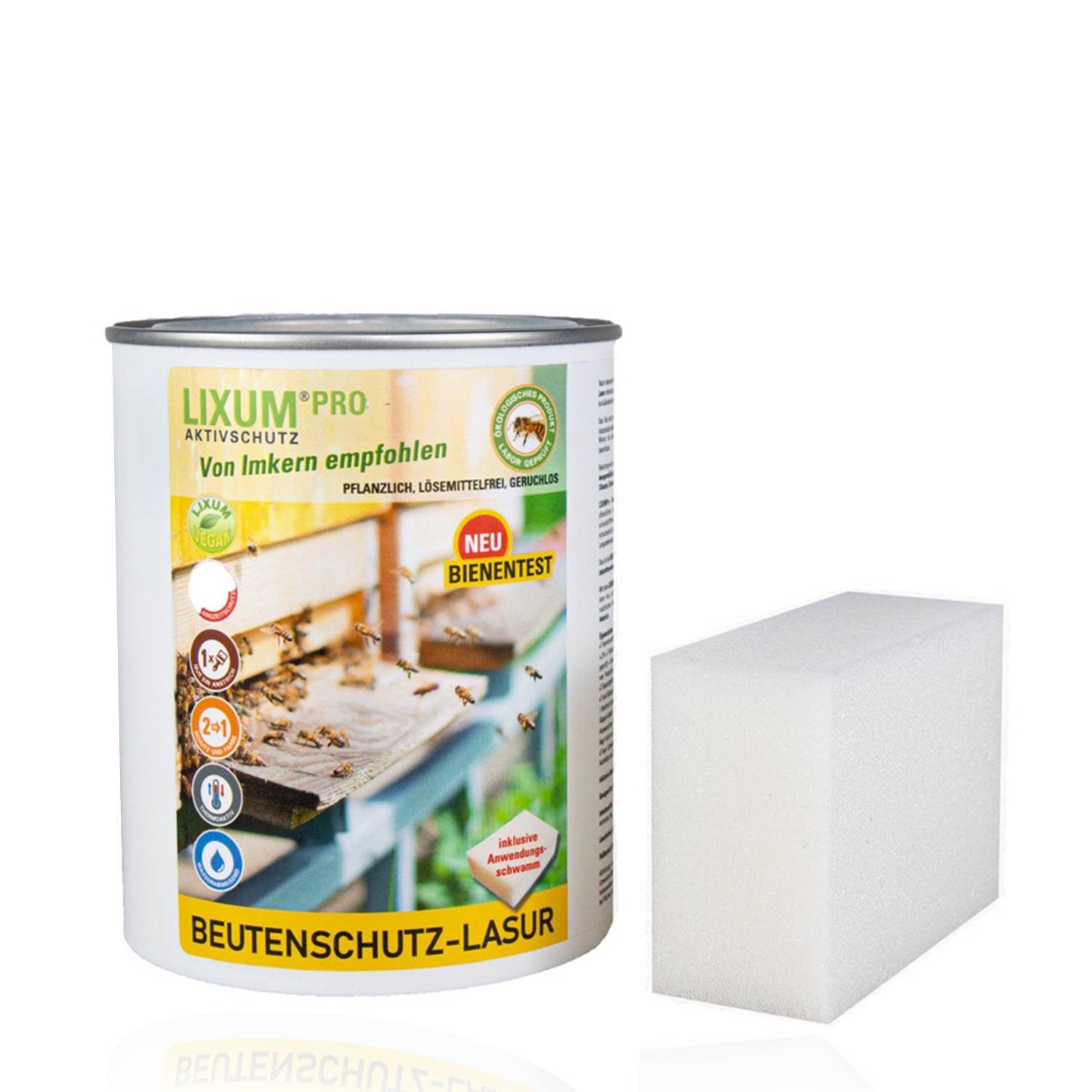 LIXUM Holzschutzlasur LIXUM PRO 100% biologische & natürliche Beutenschutz Lasur Braun