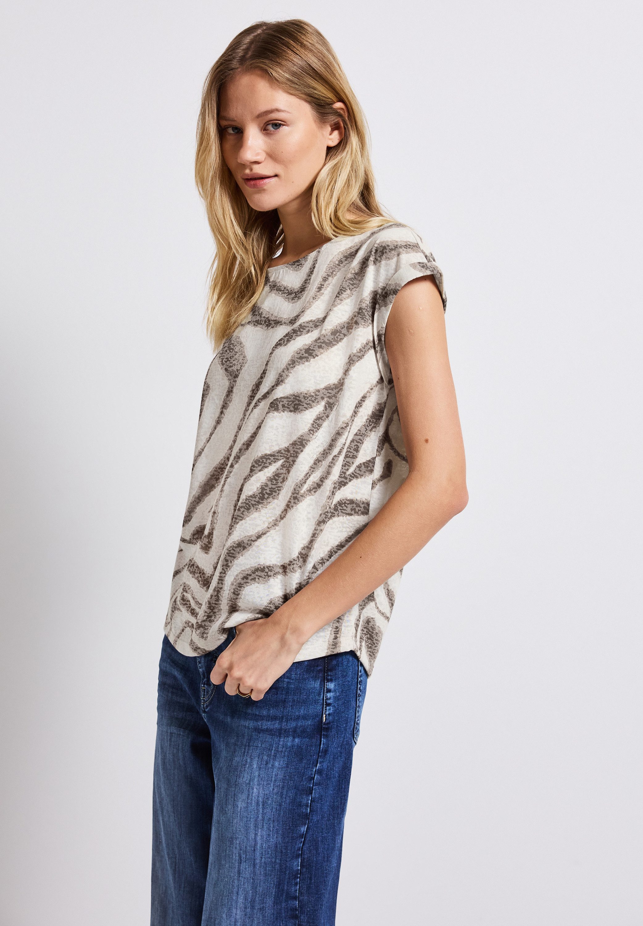 STREET ONE Shirttop mit All-Over Print günstig online kaufen
