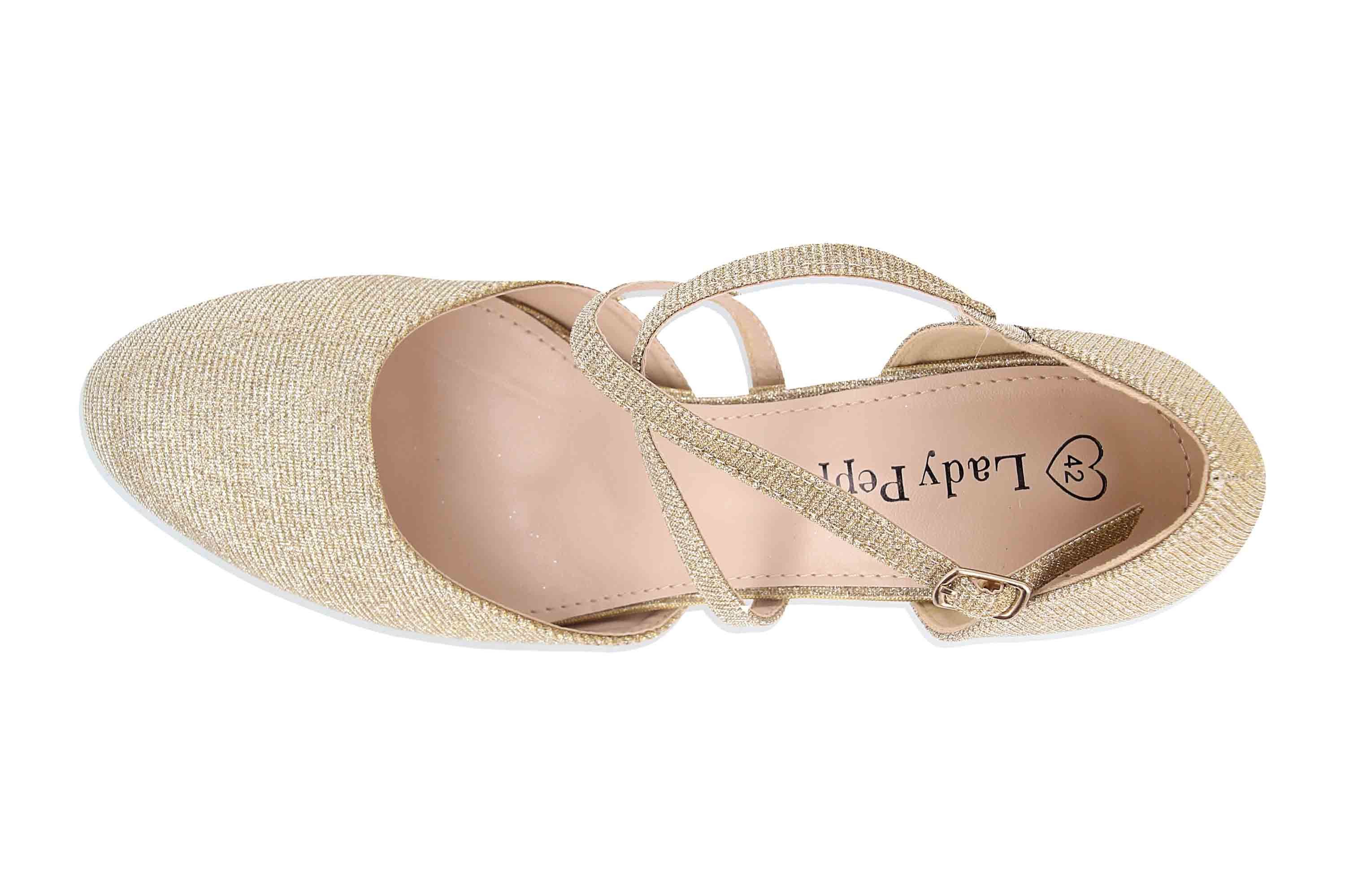 LadyPepp 2GY0211502 Gold Glitter Pumps