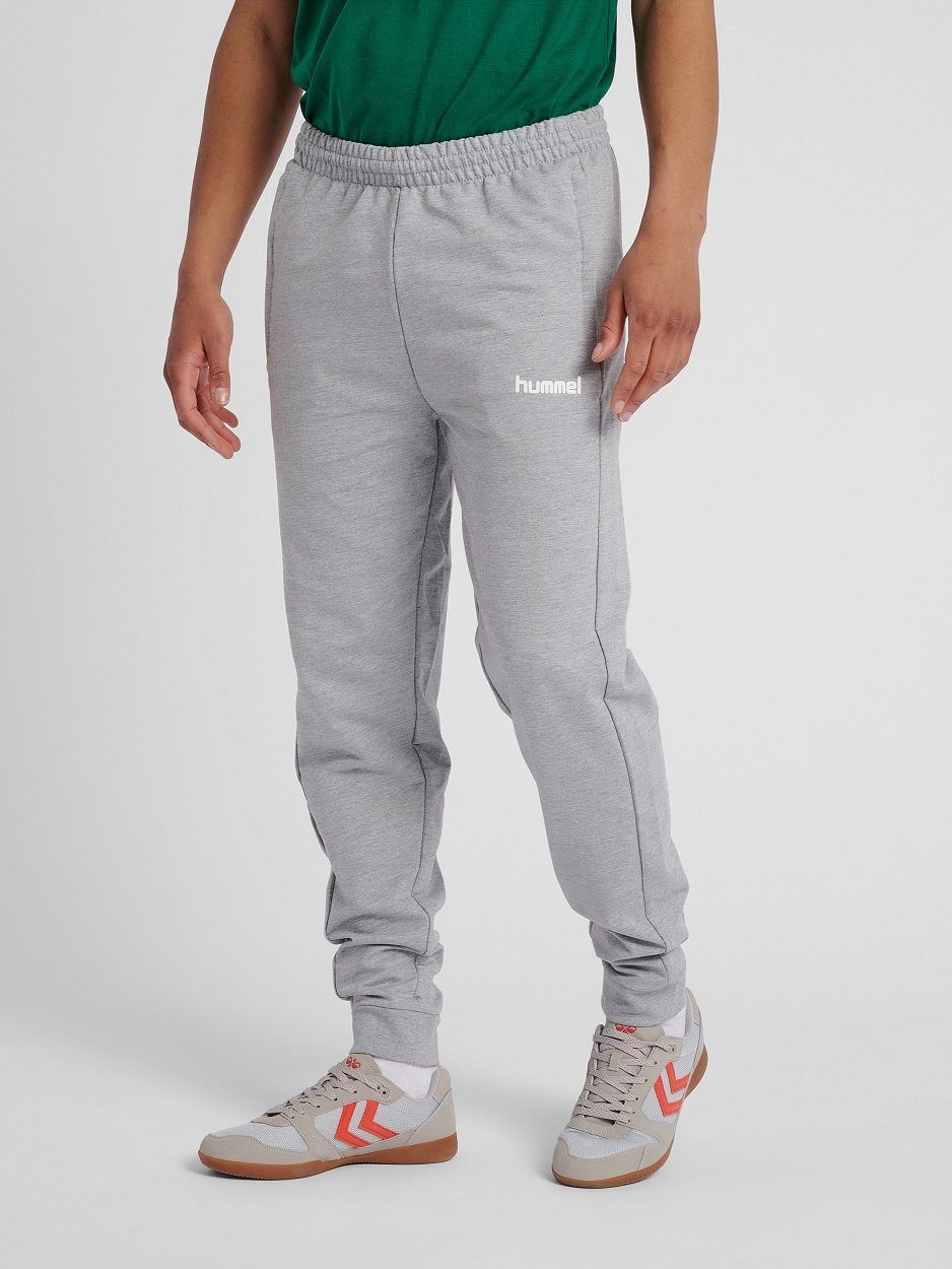 hummel Jogginghose Freizeithose hmlGO Cotton Pant (Baumwolle) lang grau Her günstig online kaufen