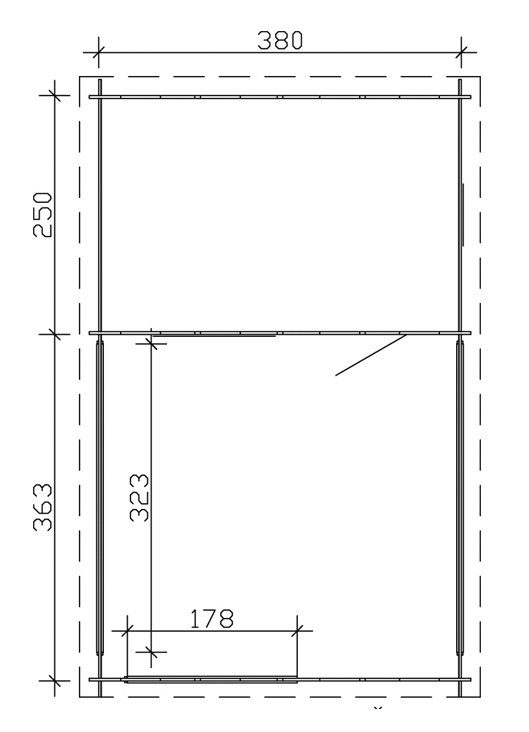 Skanholz Gartenhaus Alicante 3, BxT: 420x653 cm, (Set)