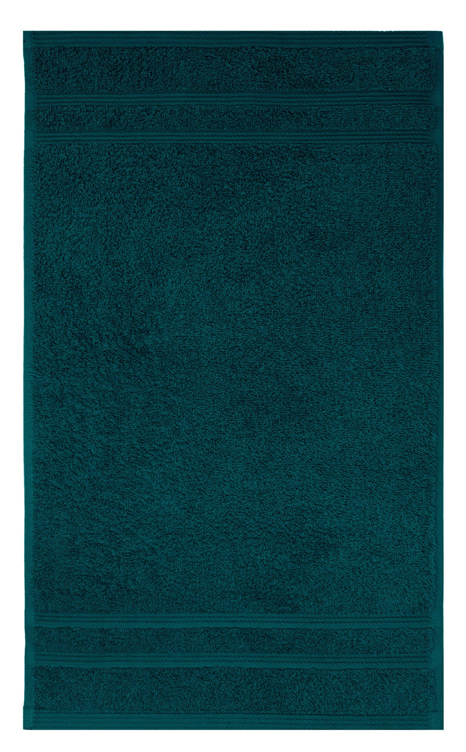Opal 100% Handtuch Nautic London, 4-tlg), - Baumwolle Lashuma Frottee, 30x50 Gästetücher aus cm (Set, Grüne Set