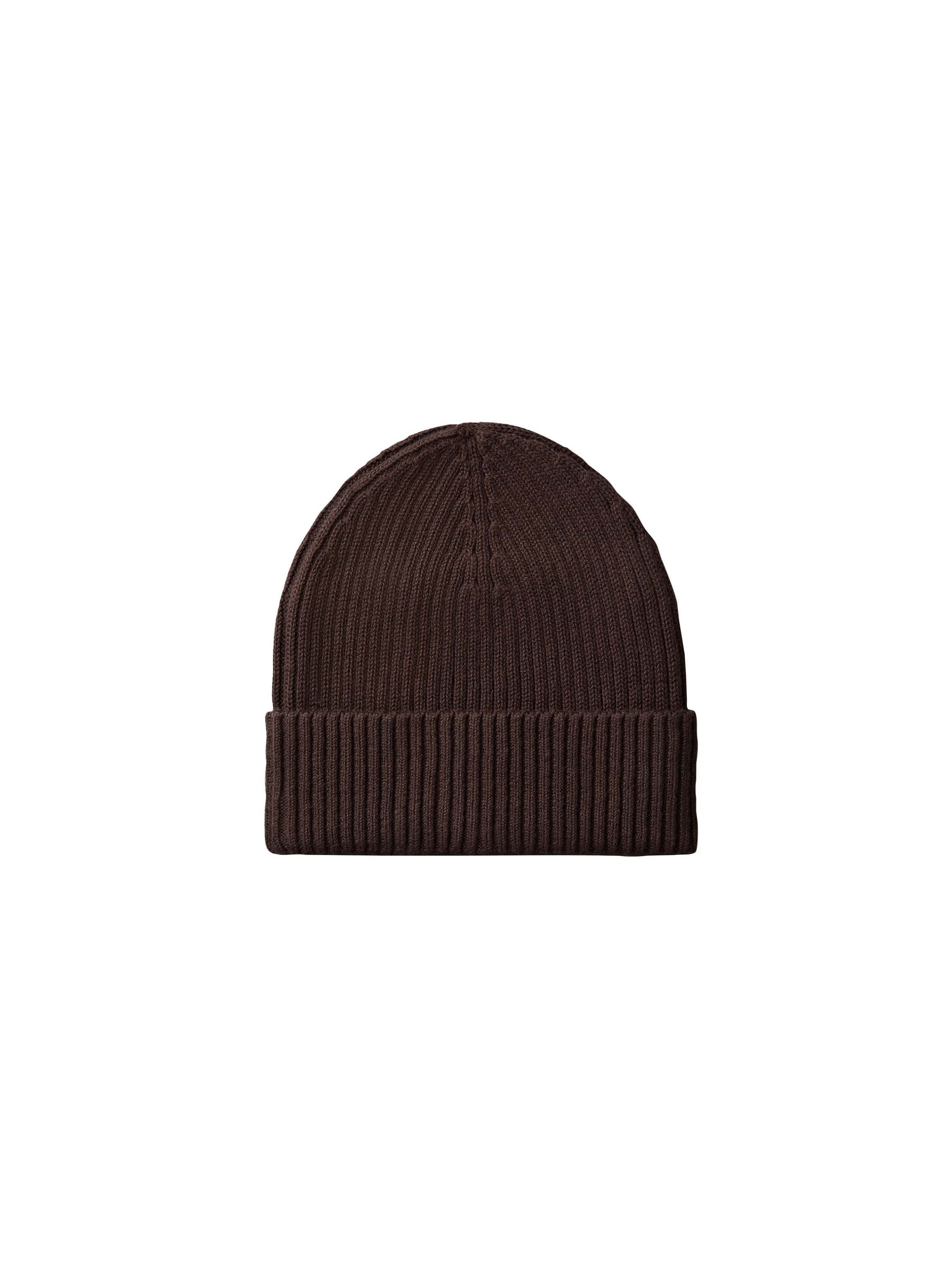 Calvin Klein Strickmütze PATCH CHUNKY RIB COTTON BEANIE mit Markenlogo