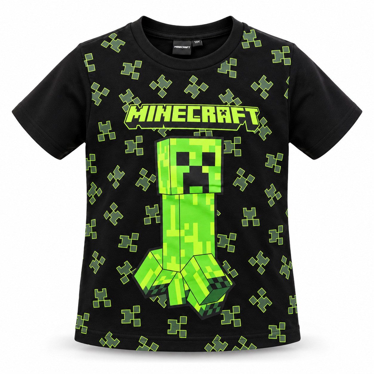 Minecraft Print-Shirt Minecraft Creeper Gamer Kinder Jungen kurzarmShirt Gr. 128-152
