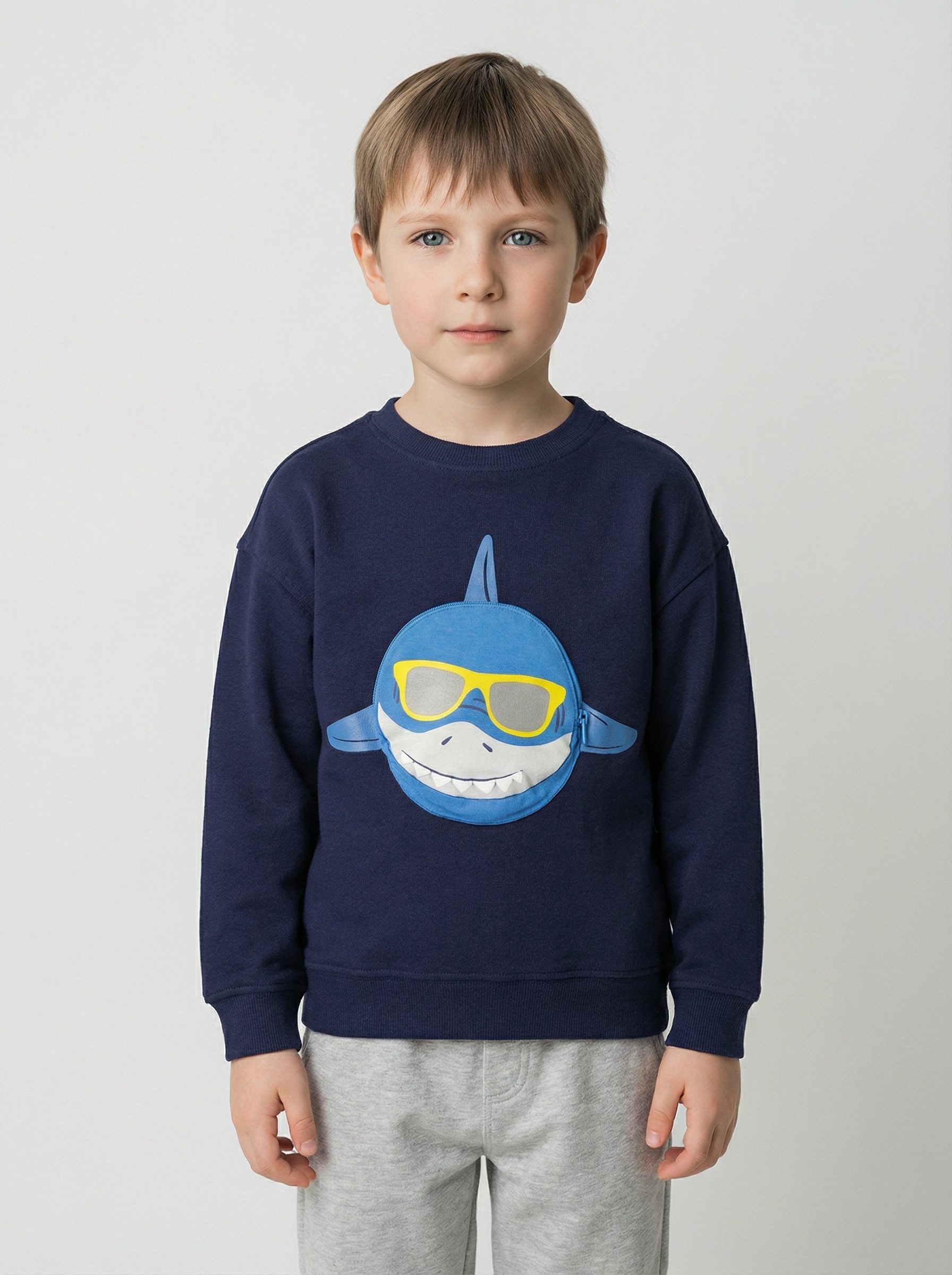 Blue Seven Sweatshirt mit cooler aufgesetzter Tasche