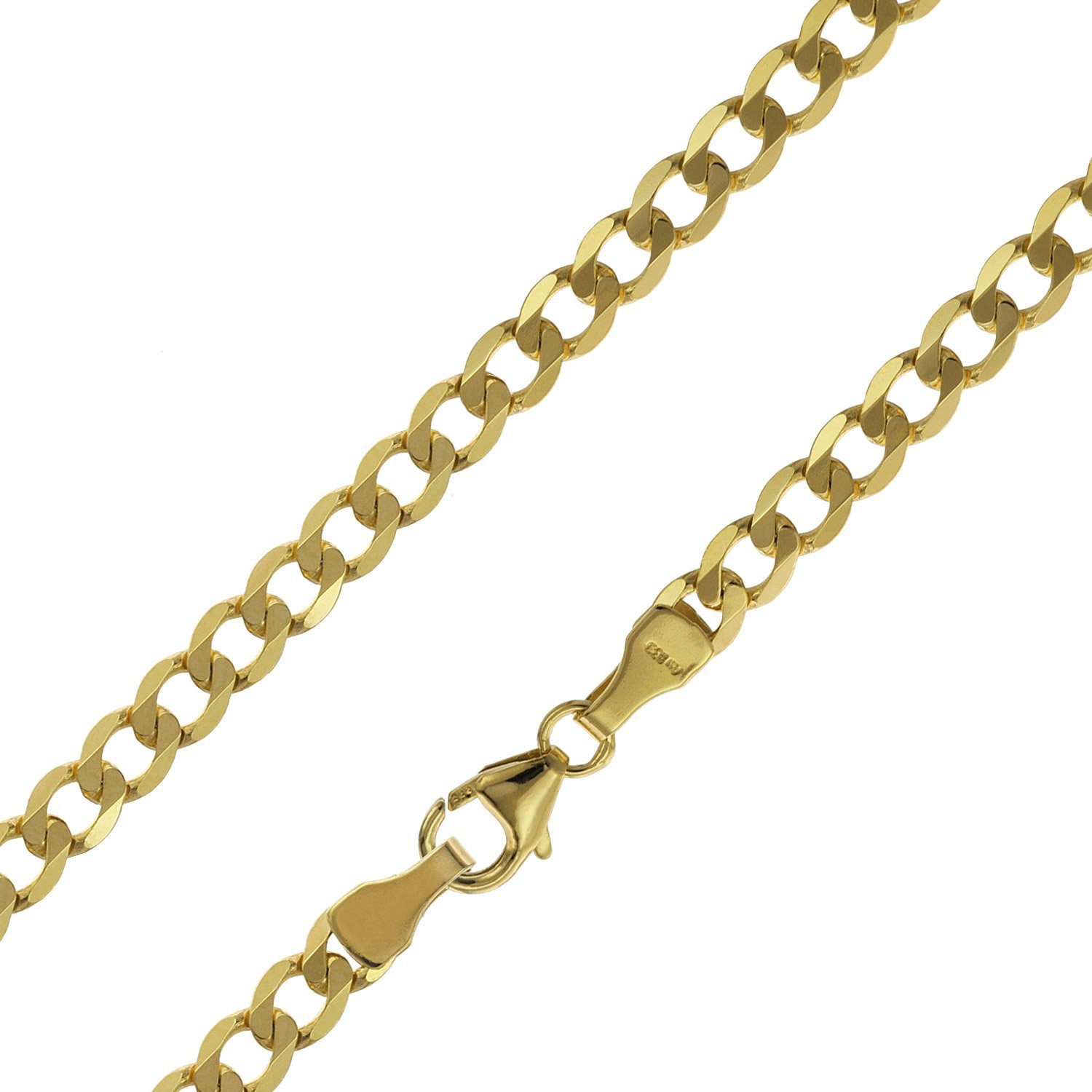 trendor Gliederarmband Damen Panzer-Gold 333 (8 Karat) 3,9 mm breit