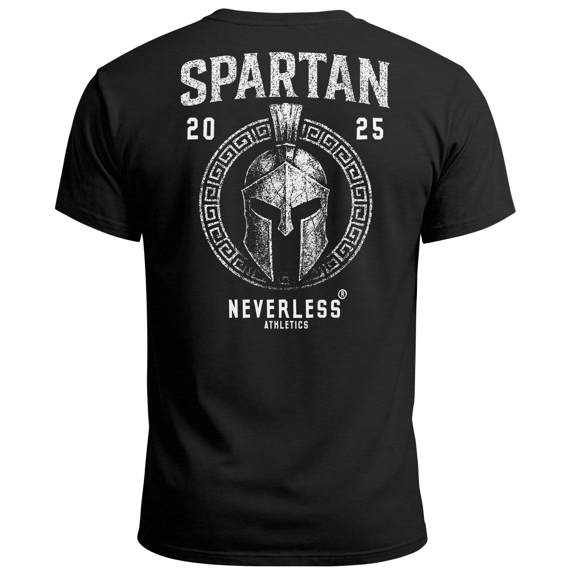 Neverless Print-Shirt Herren T-Shirt Backprint Sparta Helm Krieger Fitness günstig online kaufen