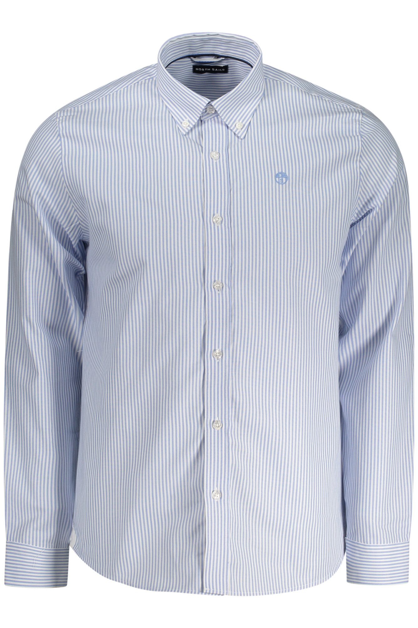 North Sails Langarmhemd Elegantes Herrenhemd: Blau, gestreift, Button-Down, mit Stickerei. € 91,99