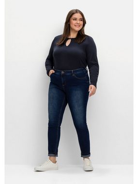 Sheego Stretch-Jeans Große Größen für sehr schmale Beine und mehr Bauch