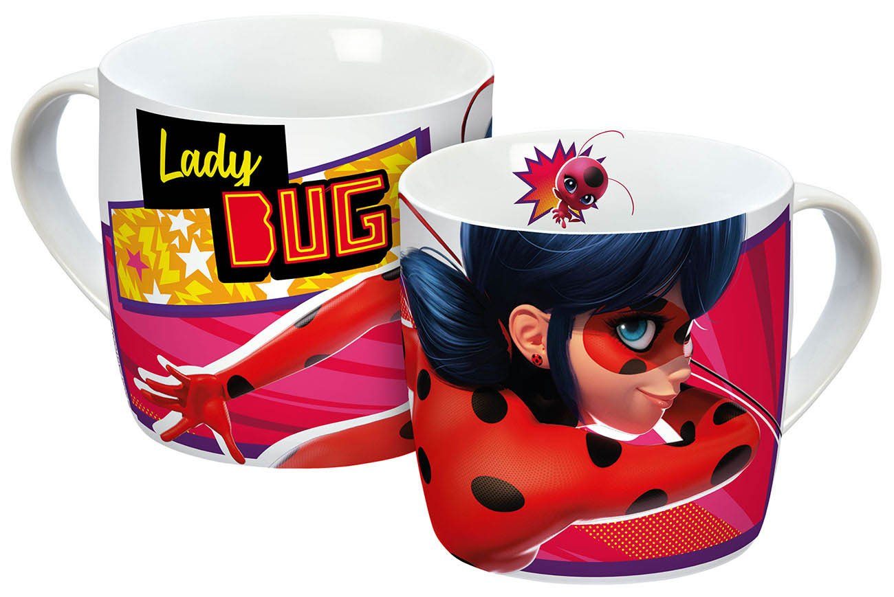 Geda Labels GmbH Tasse Miraculous Ladybug move, 1-tlg., Porzellan, Pink, 250ml, spülmaschinengeeignet