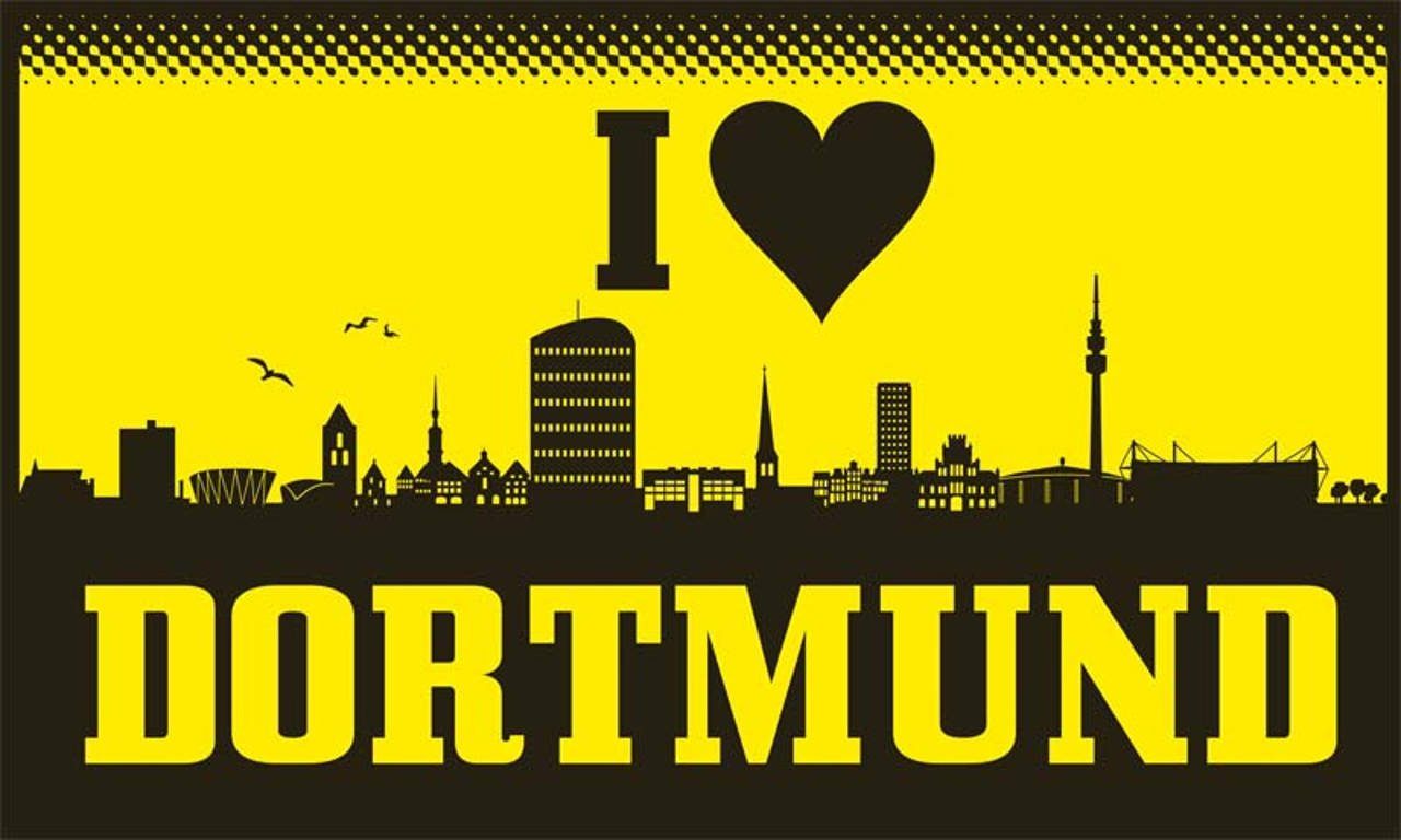 Flagge I Dortmund g/m² flaggenmeer 80 love