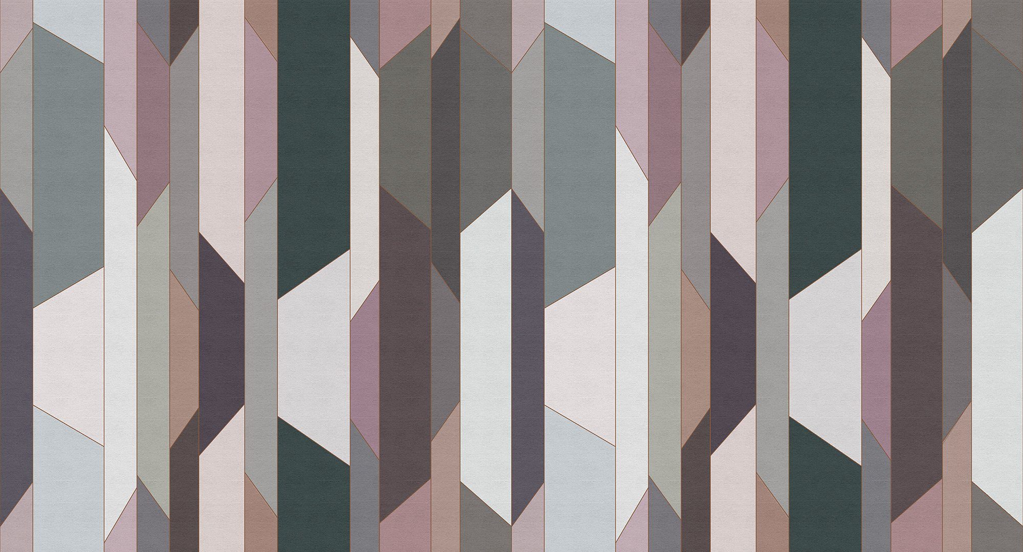 living walls Fototapete Walls by Patel Fold 2, glatt, (5 St), Vlies, Wand, Schräge