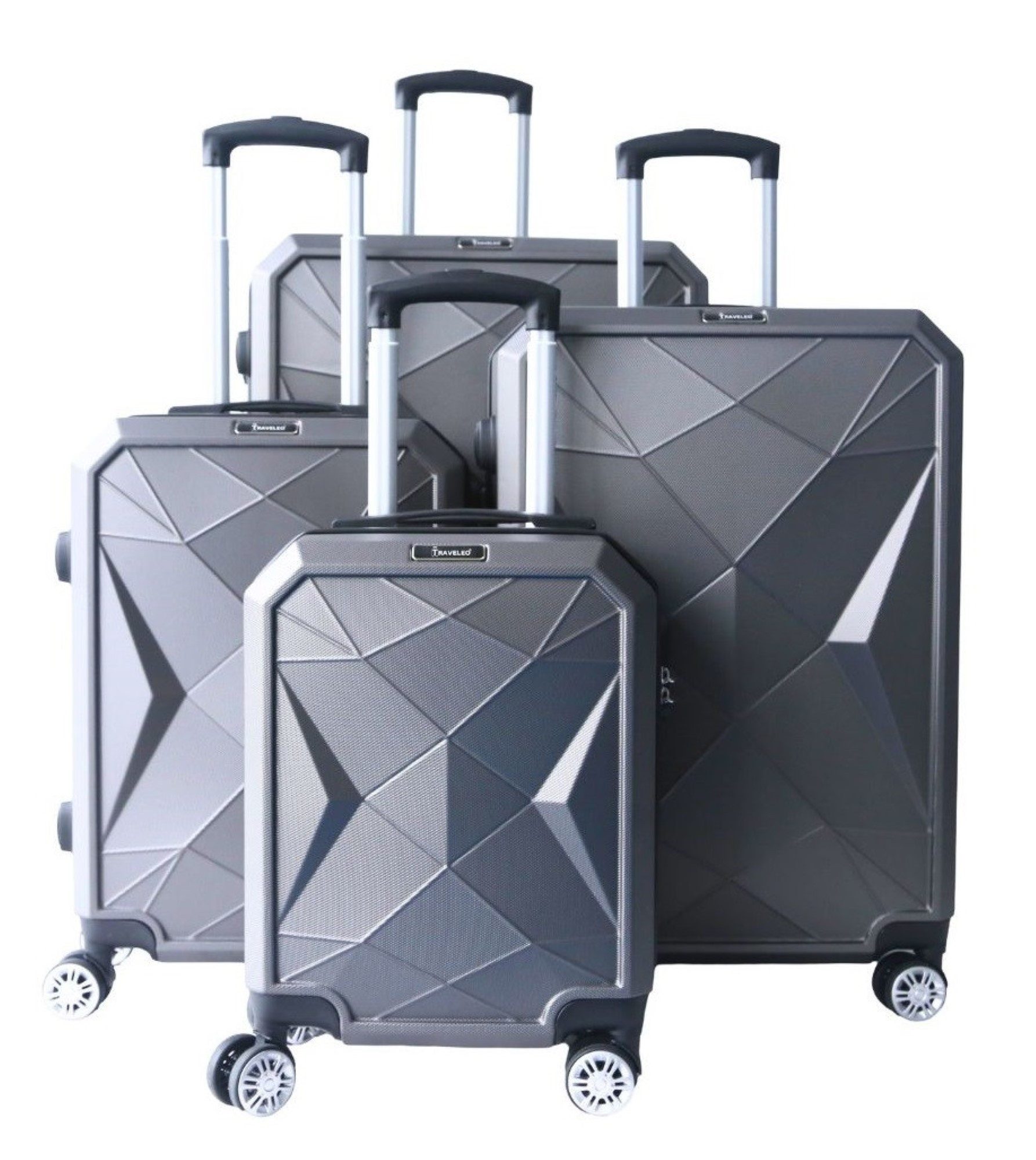 Koffer 4 tlg Reisekoffer Hartschale Trolley Set Handgepäck Reisetasche