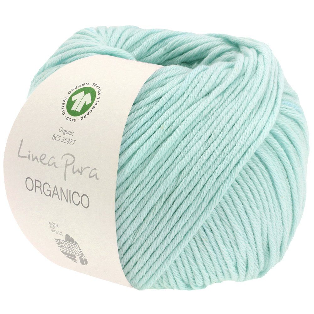 LANA GROSSA ORGANICO GOTS Linea Pura Häkelwolle, 90 m (Bio-Baumwollgarn, ideal für Frühjahr- & Sommermonate (GOTS & ICEA), 50 g