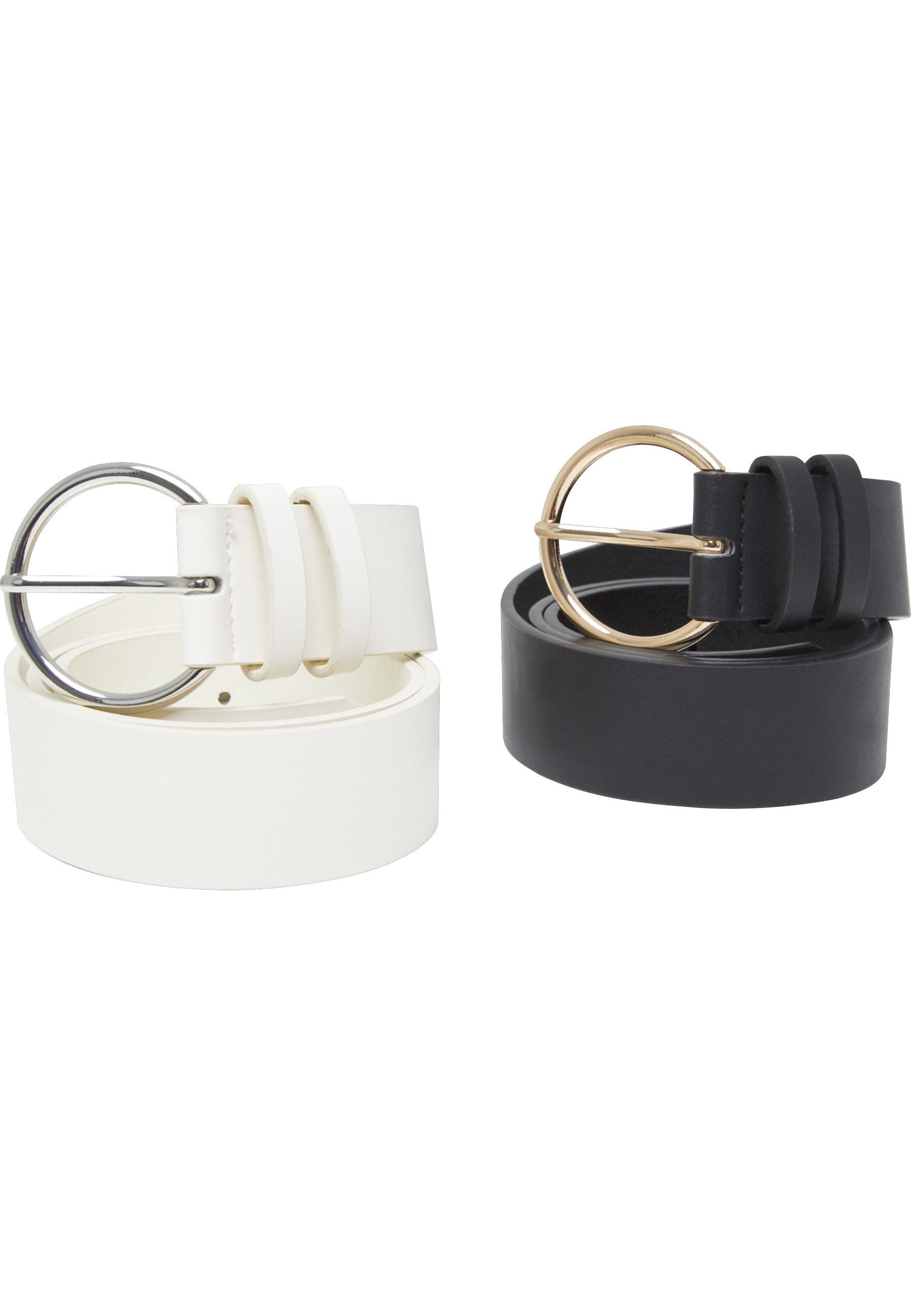URBAN CLASSICS Synthetikgürtel Urban Classics Unisex Basic PU Belt 2-Pack günstig online kaufen