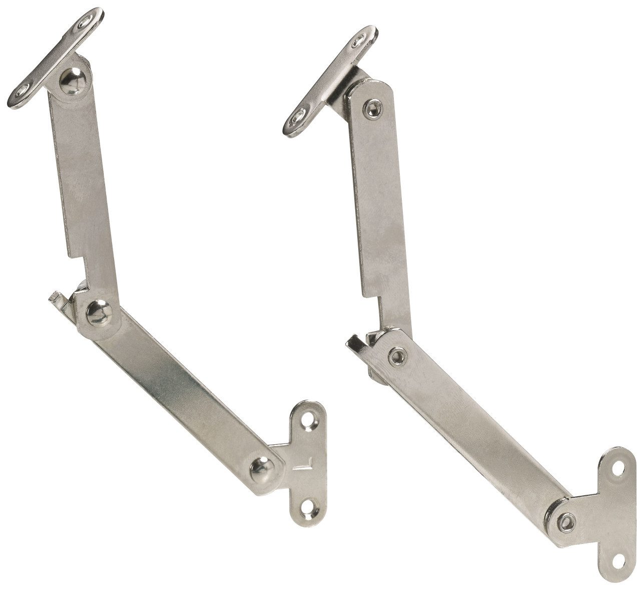 Hettich Möbelbeschlag Hettich Mini-Klappenhalter Stahl, vernickelt, 1