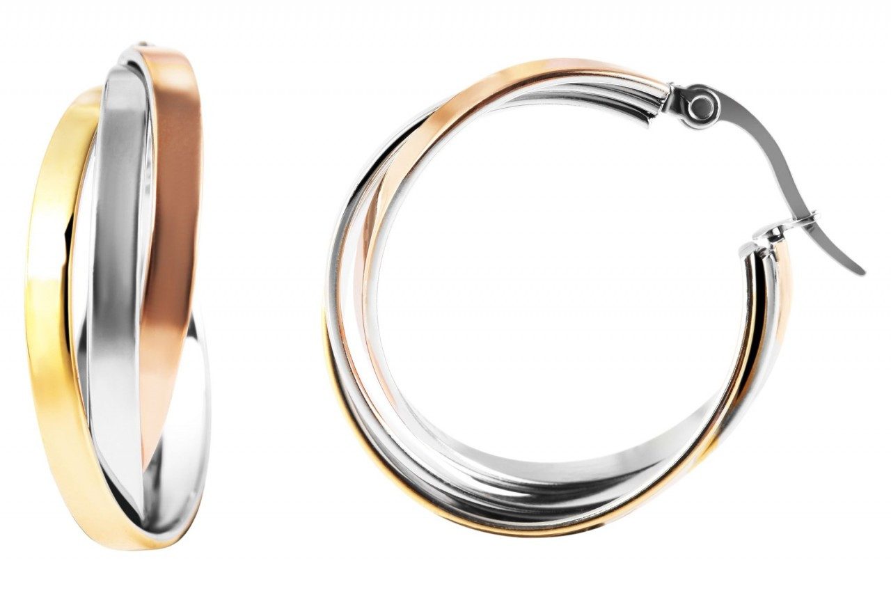 Adelia´s Paar Creolen Damen Creolen aus poliertem Edelstahl Ø 22 mm günstig online kaufen