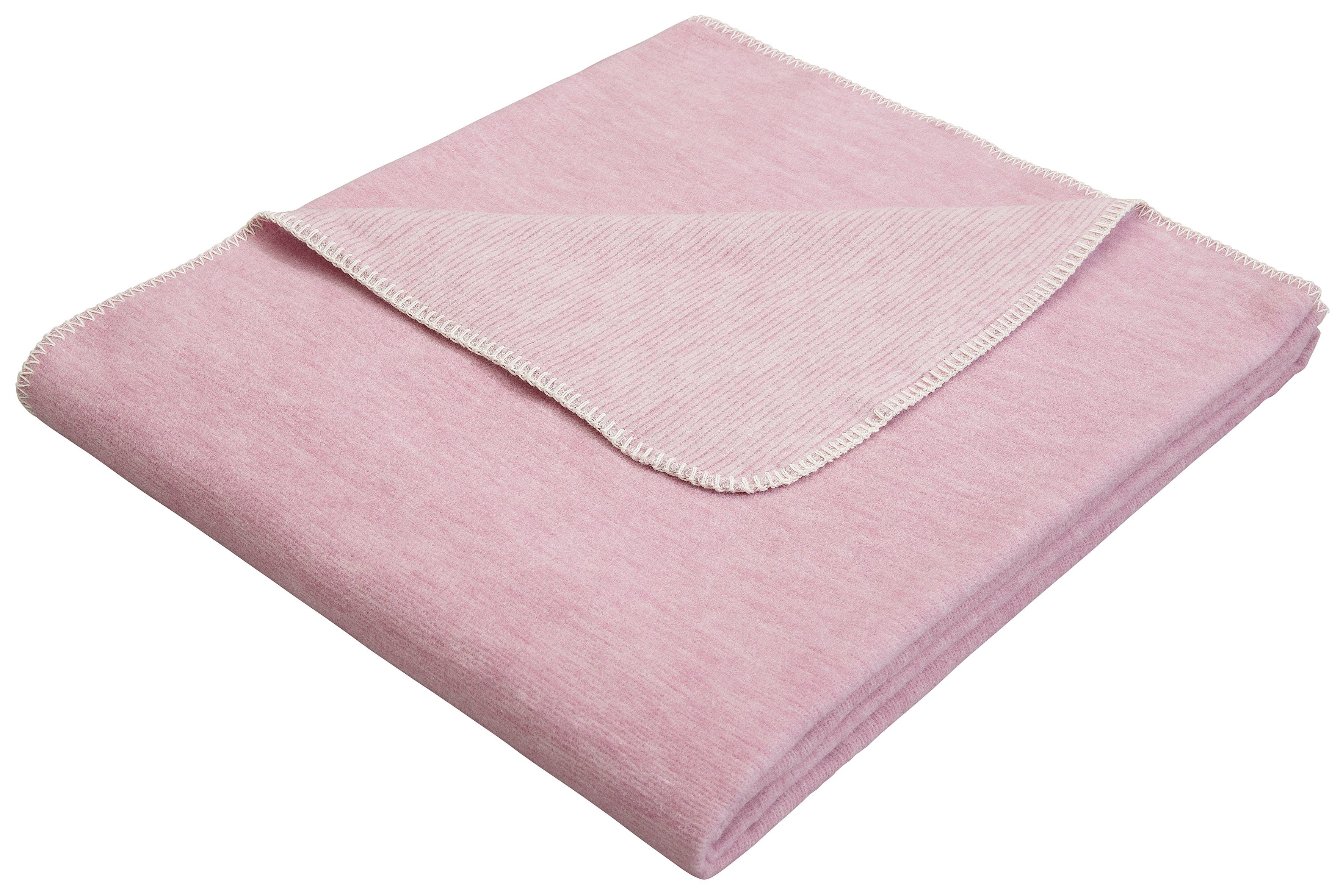 Wohndecke Jannis, OTTO products, GOTS zertifiziert - nachhaltig aus Bio-Baumwolle, Kuscheldecke rosa