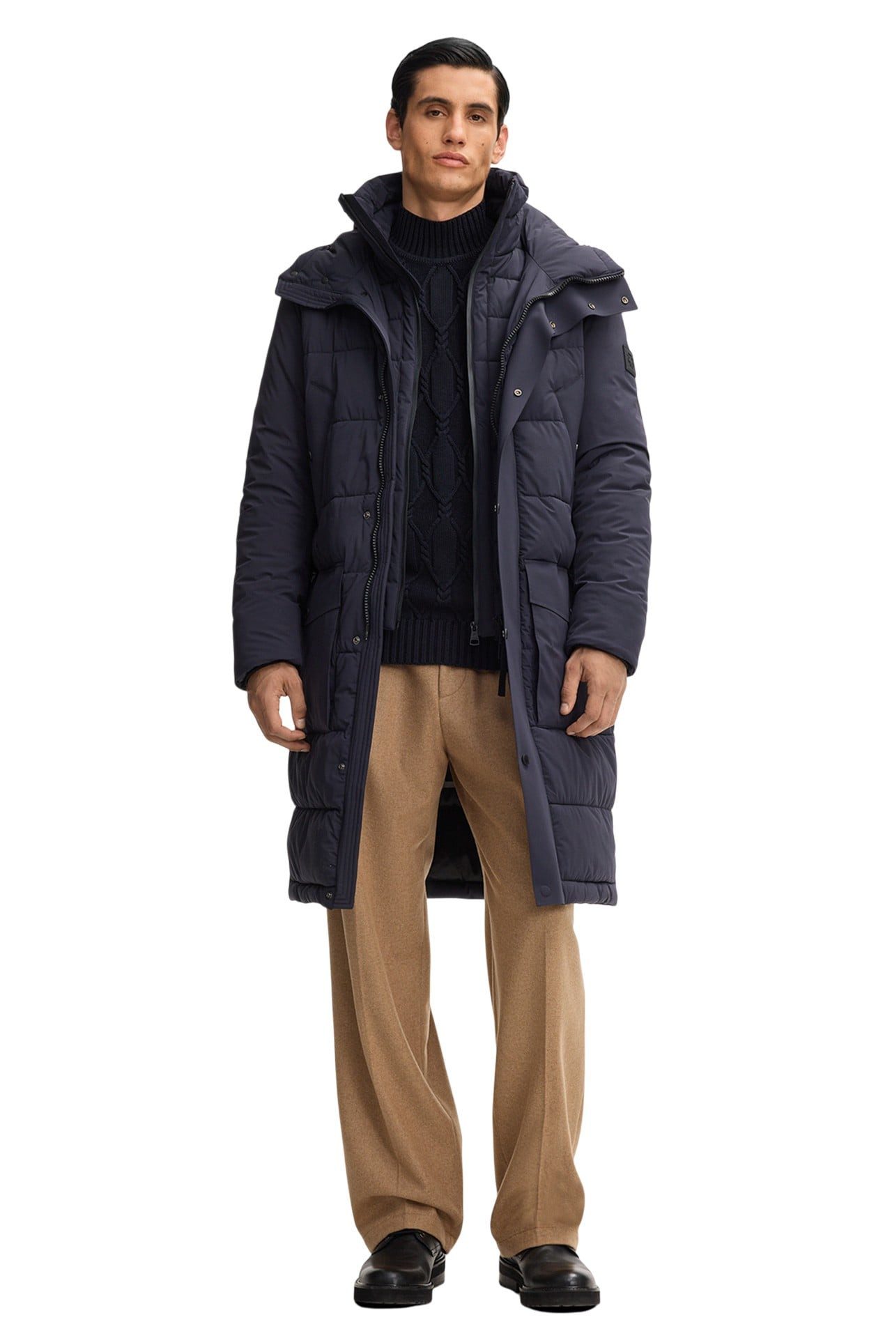 Strellson Wintermantel Crasher (Steppmantel, wind- und wasserabweisend) dunkelblau Herren