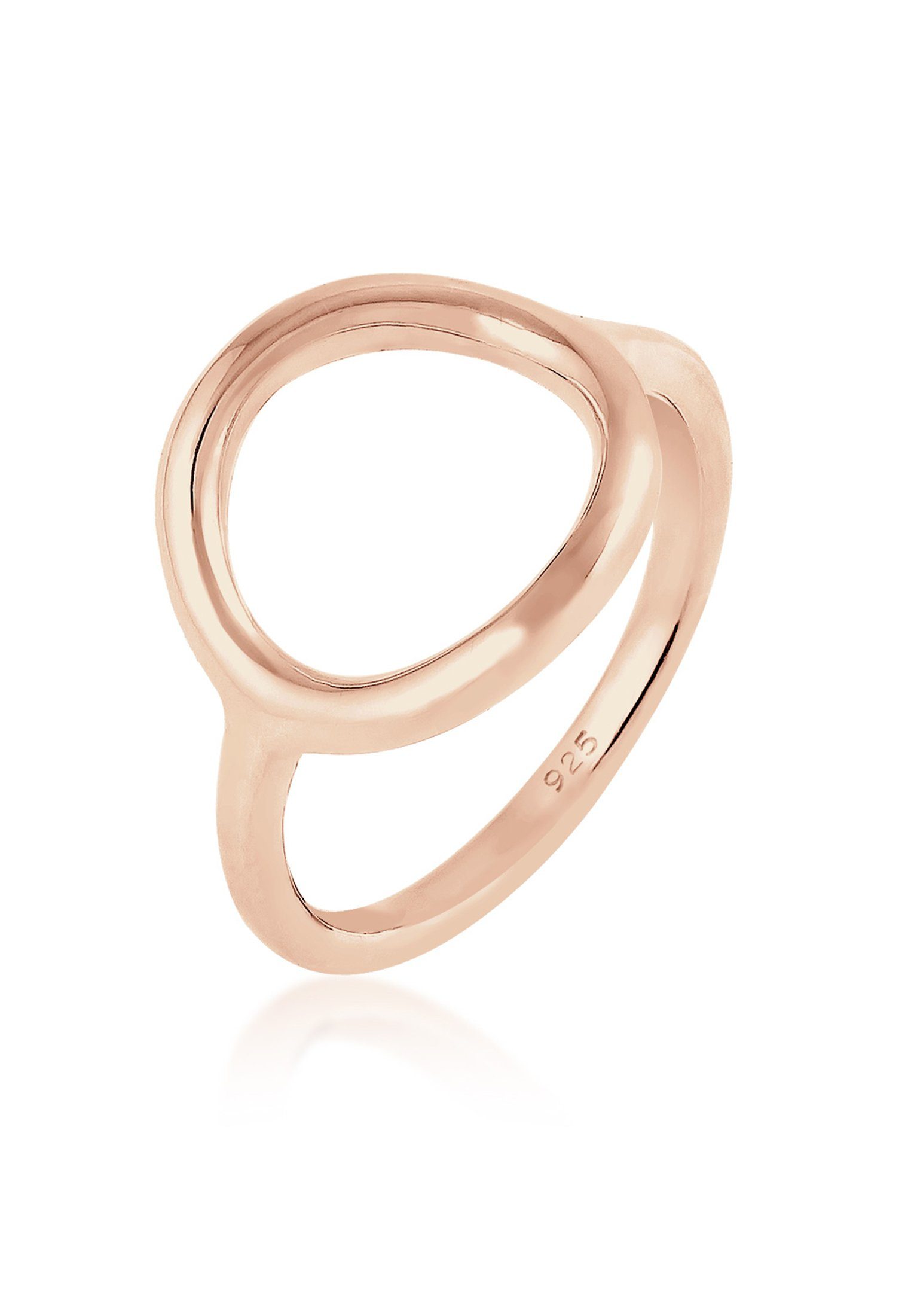 Fingerring Kreis Rund Geo Statement 925 Silber